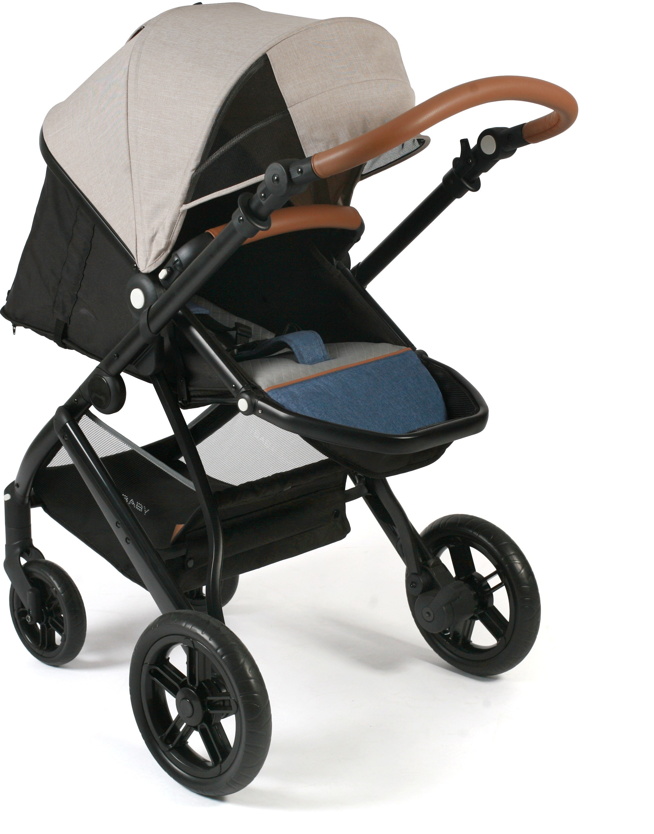 CHIC4BABY Kombi-Kinderwagen »Torre, Jeans Beige«, 15 kg, ; Kinderwagen