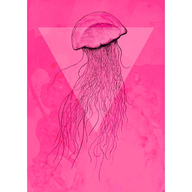 Komar Poster »Jellyfish Pink«, Tiere, (Packung, 1 St., Anzahl Teile 1),  Kinderzimmer, Schlafzimmer, Wohnzimmer online kaufen | mit 3 Jahren XXL  Garantie