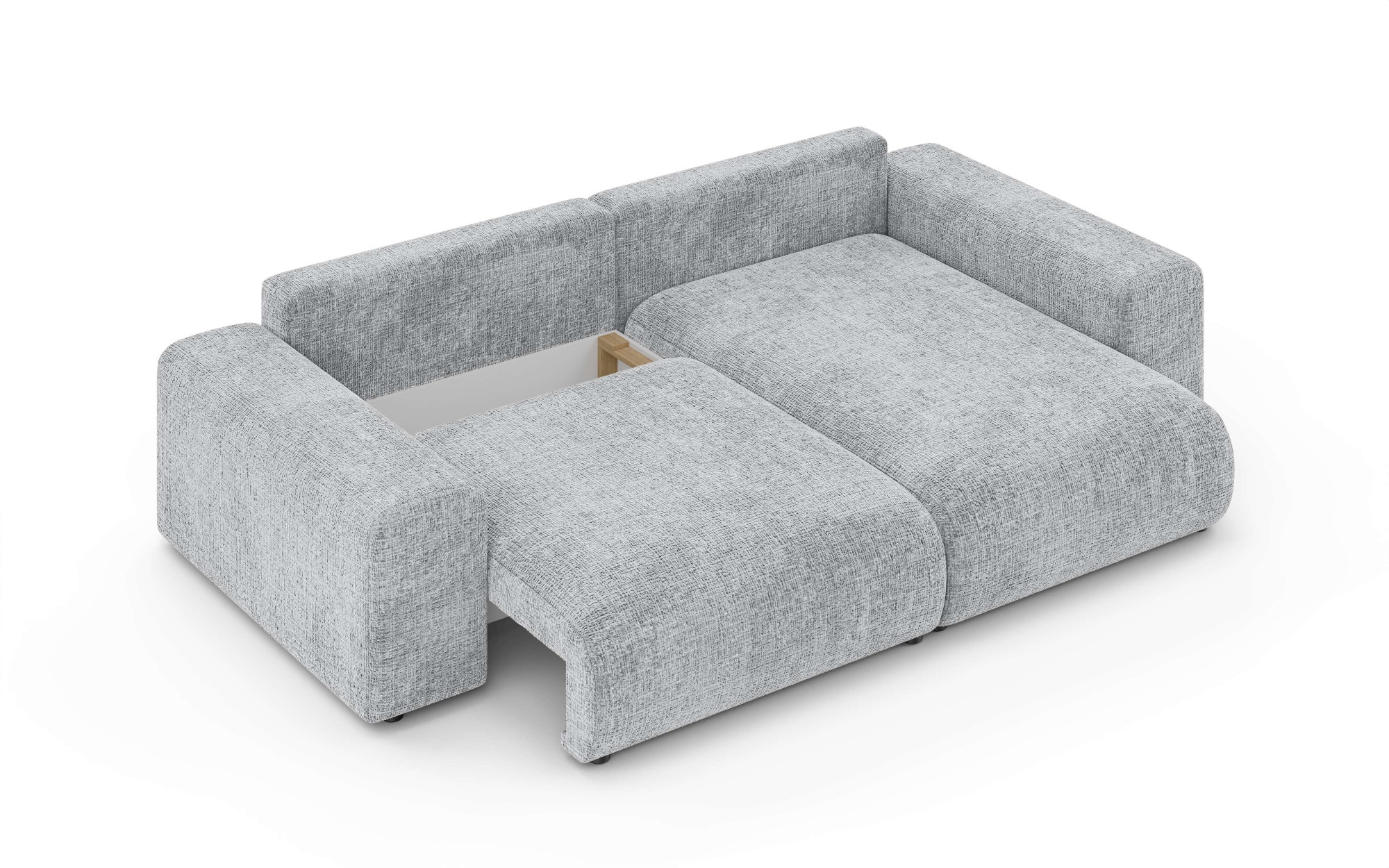 Home affaire Ecksofa »LAKESIDE mit Bettfunktion und Bettkasten, B/T/H 257/166/84 cm«, L-Form, Recamiere beidseitig montierbar, mit Wellenunterfederung