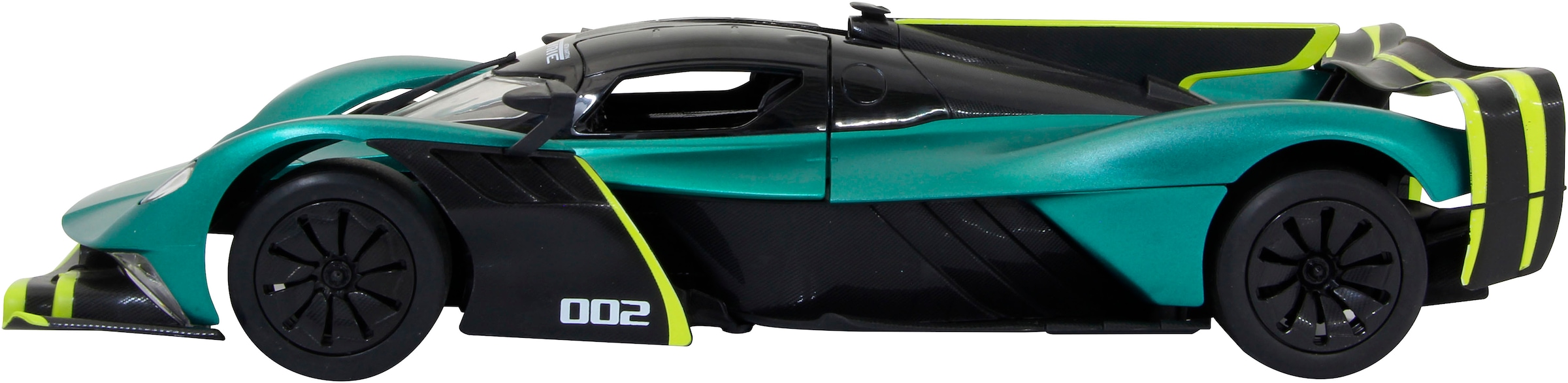 Jamara RC-Auto »Aston Martin Valkyrie AMR Pro, dunkelgrün, 2,4GHz, Tür manuell« mit LED Beleuchtung