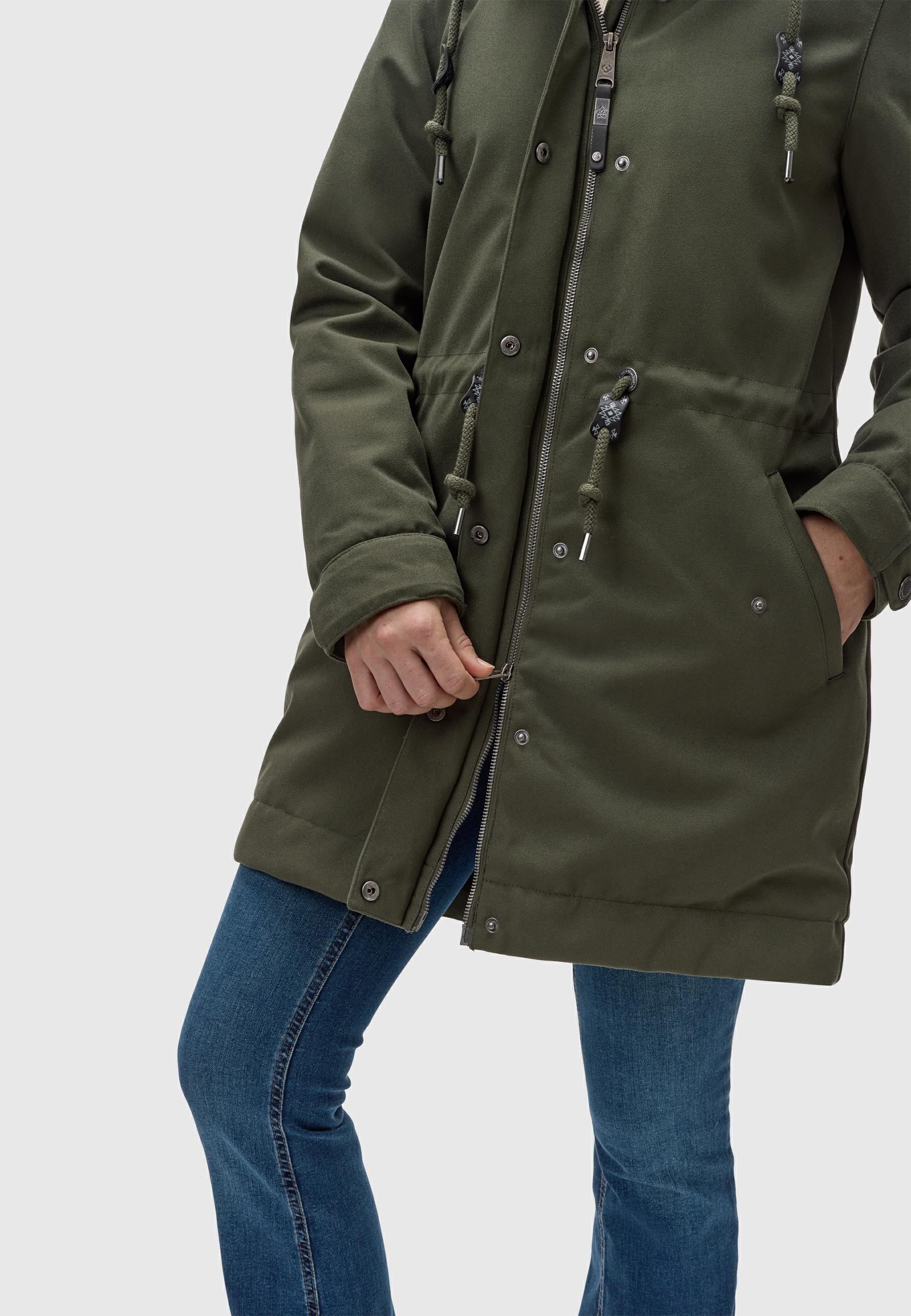 Ragwear Parka »Kurzmantel Canny Canvas«