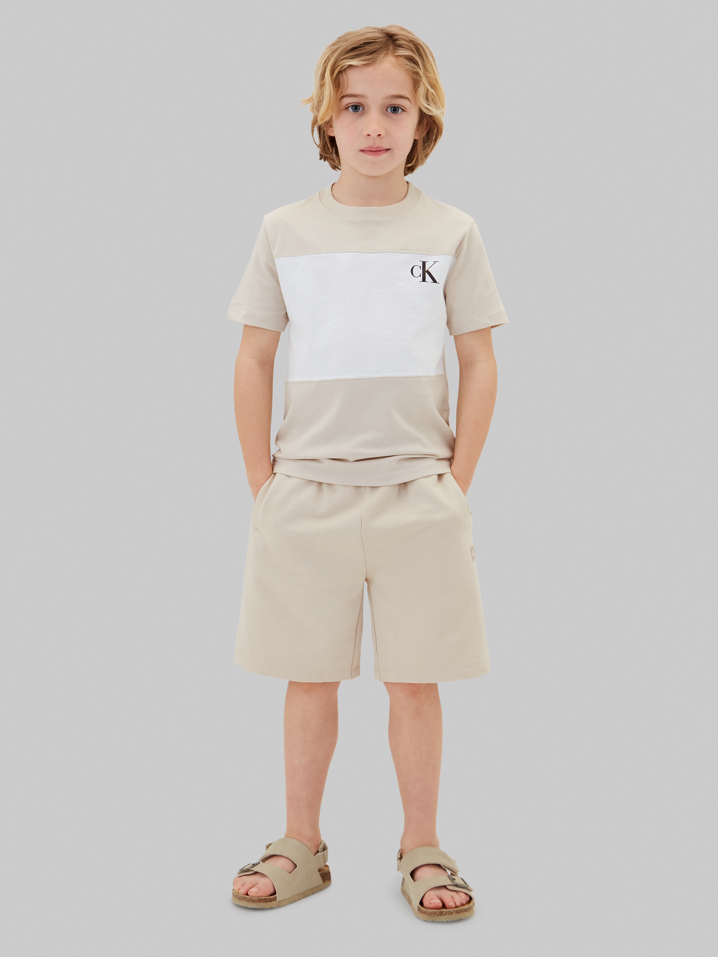 Calvin Klein Jeans T-Shirt »COLOR BLOCK 2-PACK T-SHIRTS« Set, 2 Regular fit für Kinder mit Markenlogo