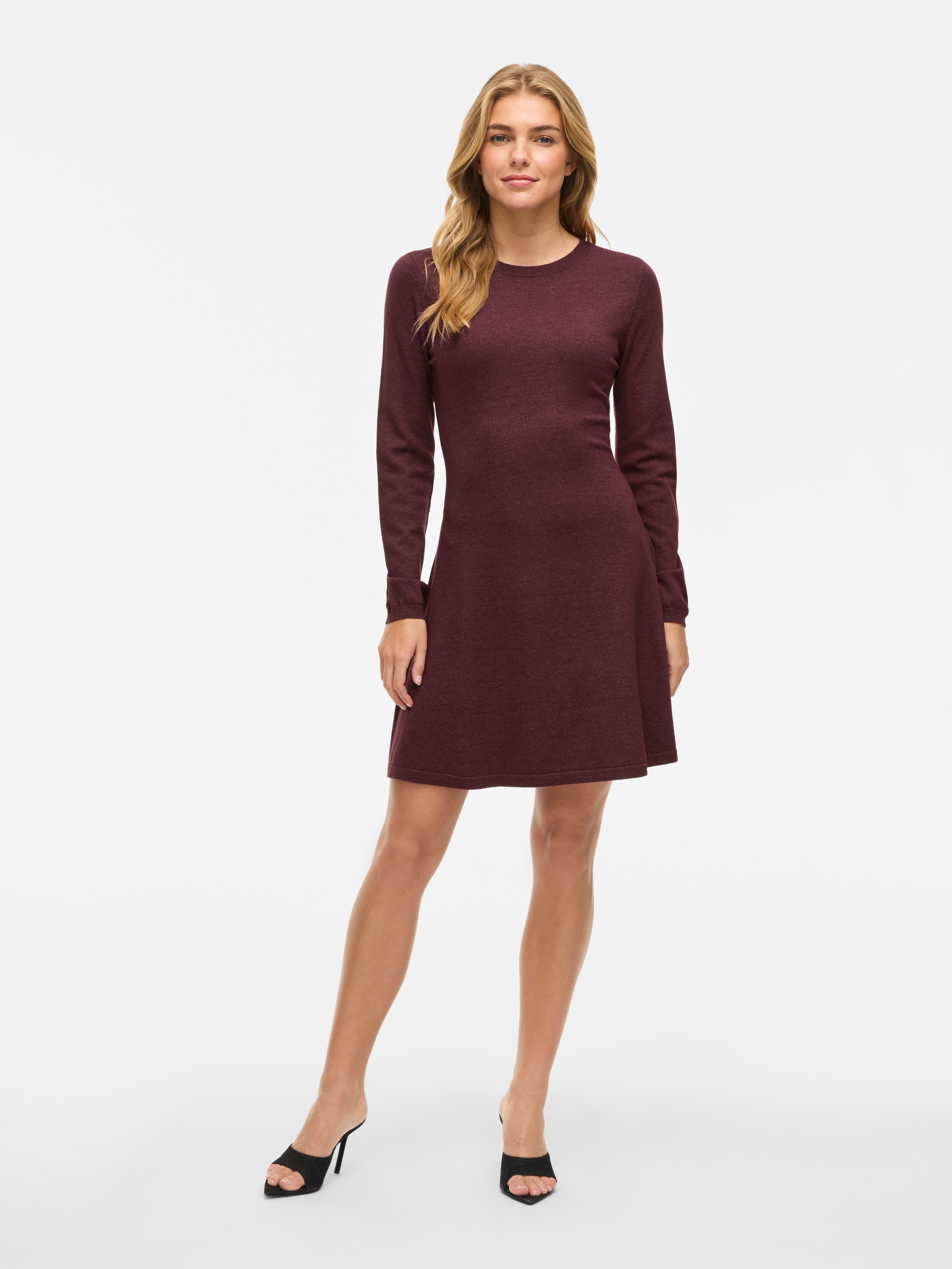 Vila Strickkleid »VICOMFY A-LINE O-NECK KNIT DRESS - NOOS«