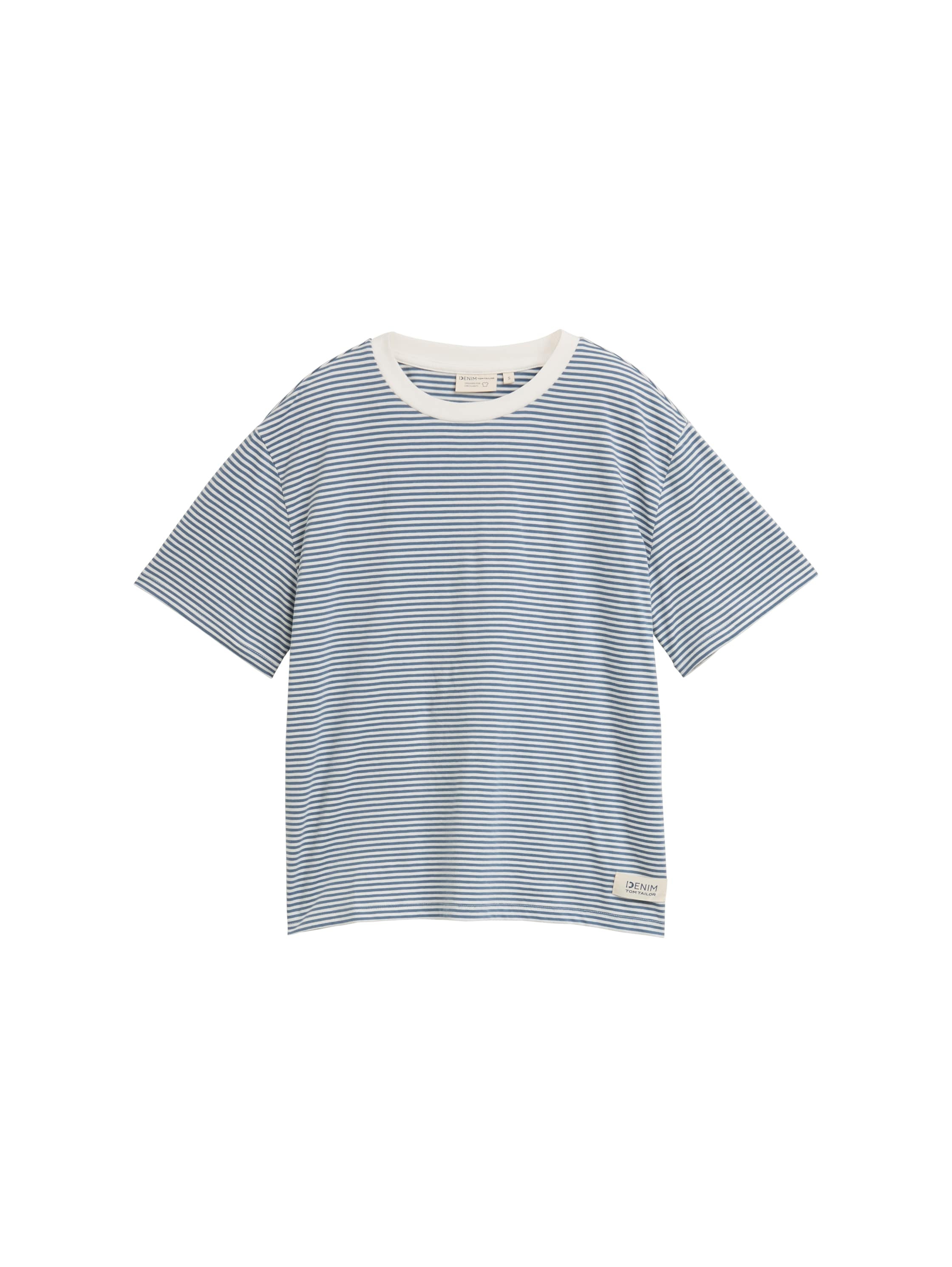 TOM TAILOR Denim T-Shirt, mit Streifen Muster