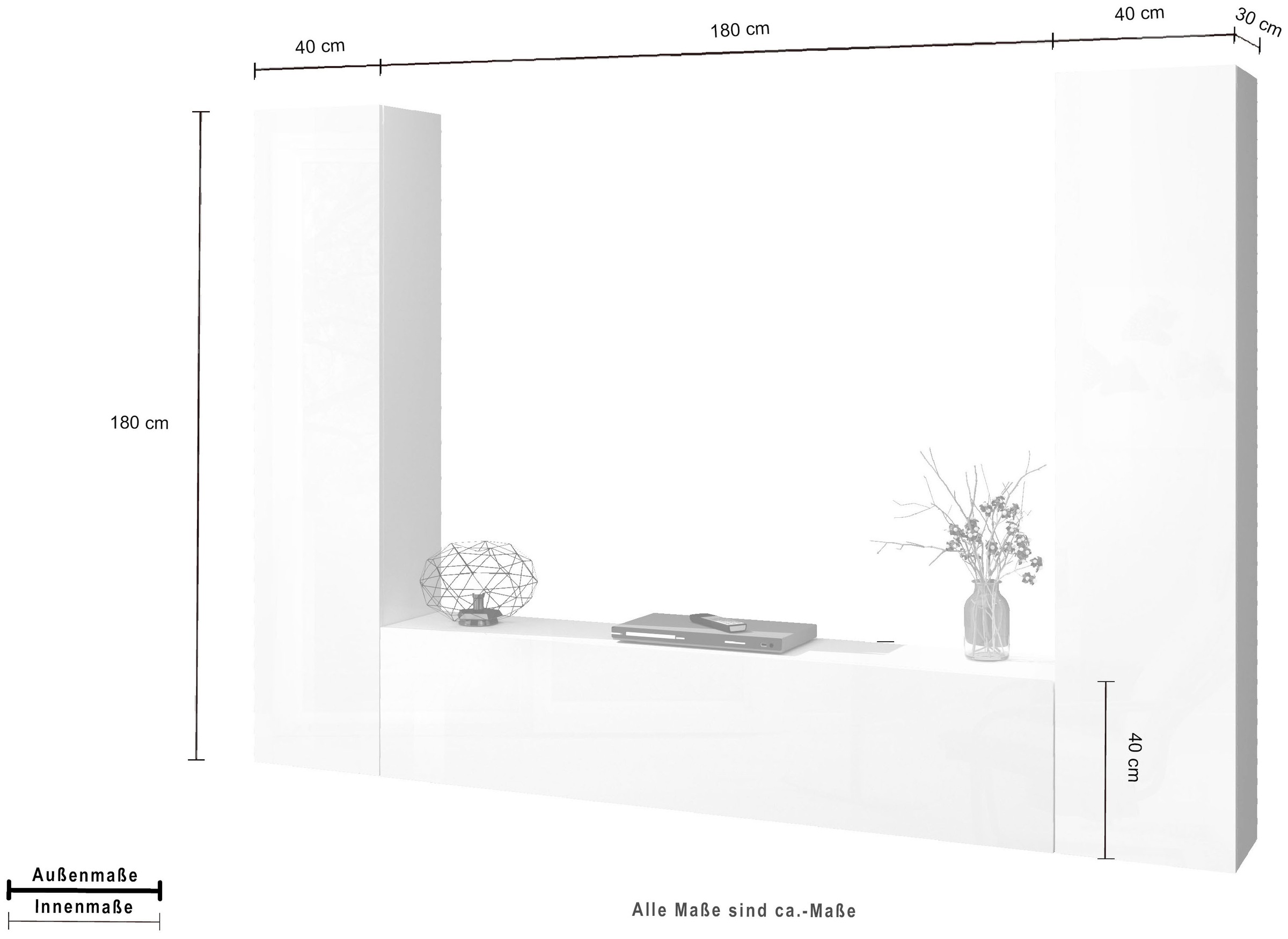 INOSIGN Wohnwand »Maruska«, (1 St.)