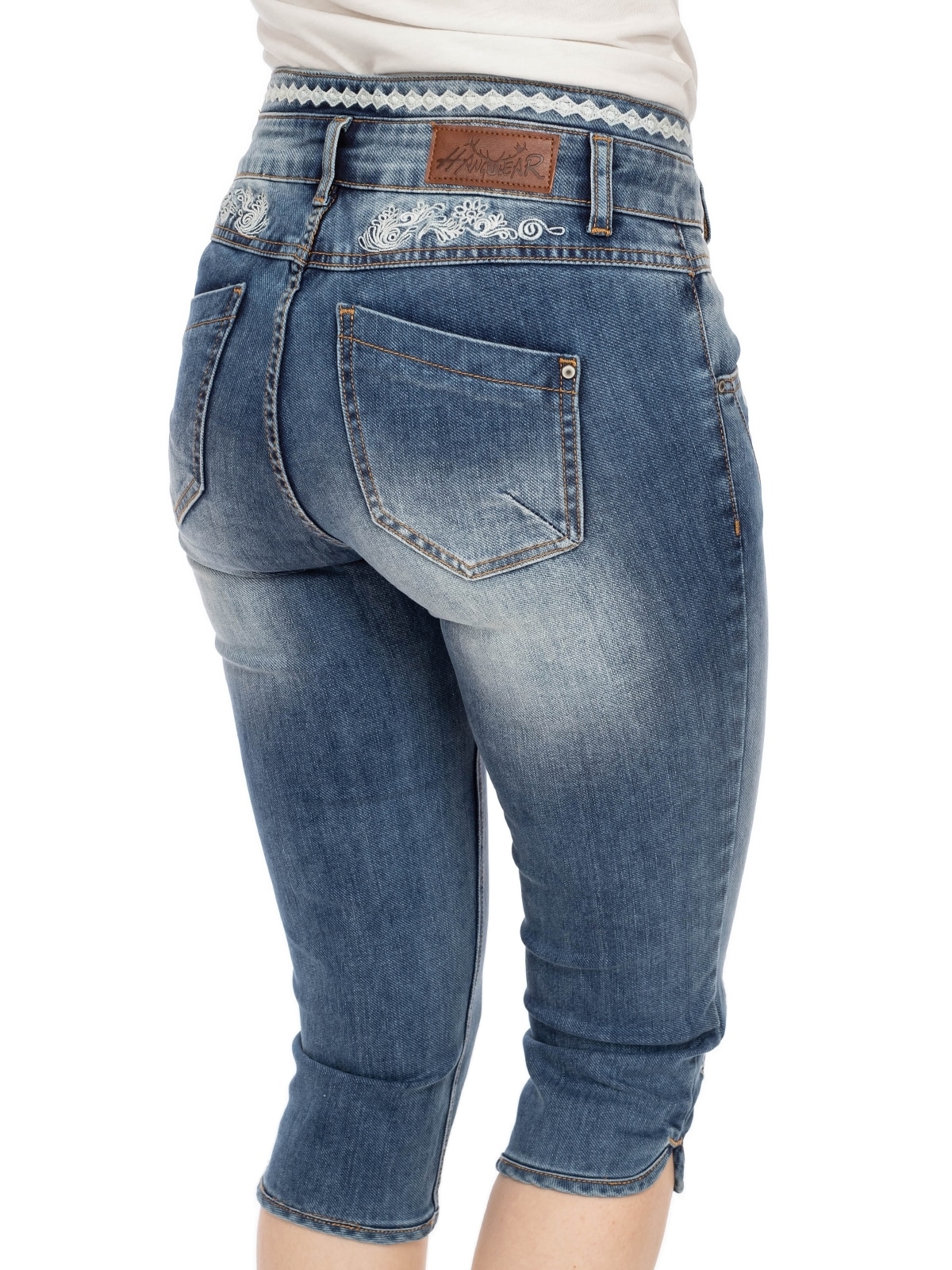 Hangowear Shorts »Jeanshose YONNA-KNIEBUND«