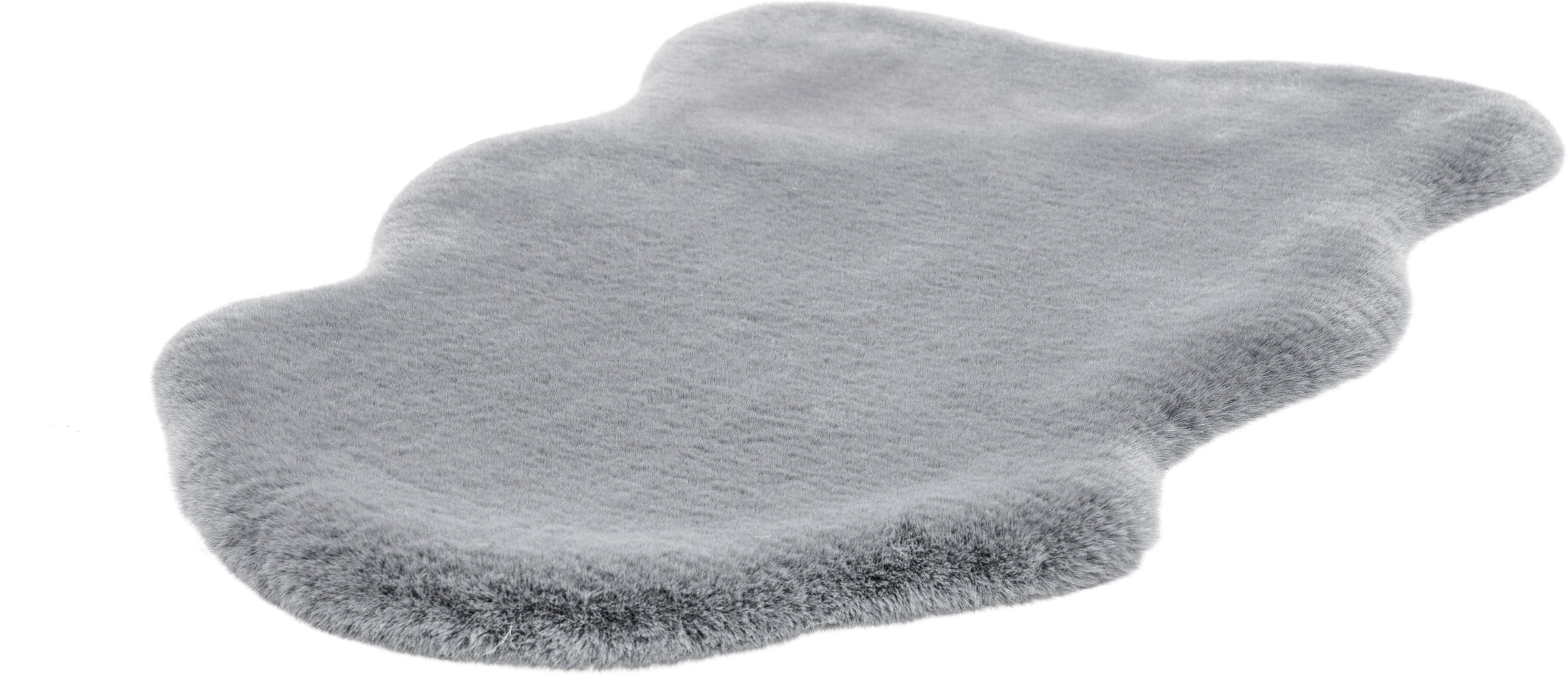 calo-deluxe Fellteppich »Vogesen 200« fellförmig 35 mm Höhe handgetuftet, Kunstfell, Wohnzimmer