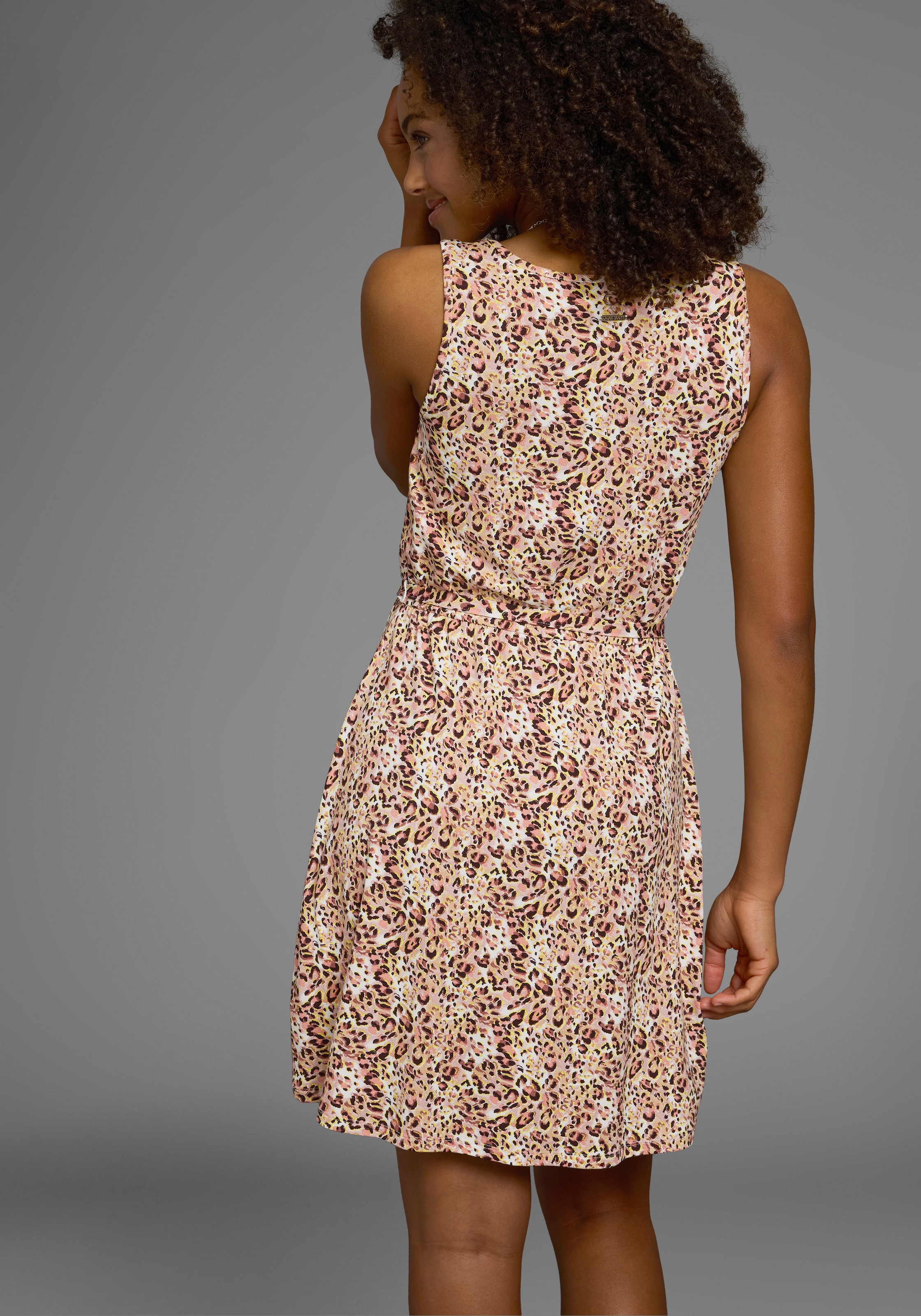 Laura Scott Sommerkleid, mit Zierknopfleiste & Bindeband, Trägerkleid - NEUE KOLLEKTION