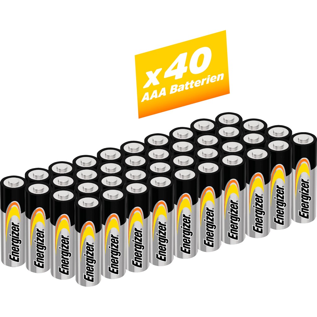 Energizer Batterie »40 Stück Alkaline Power Micro (AAA)«, (40 St.)