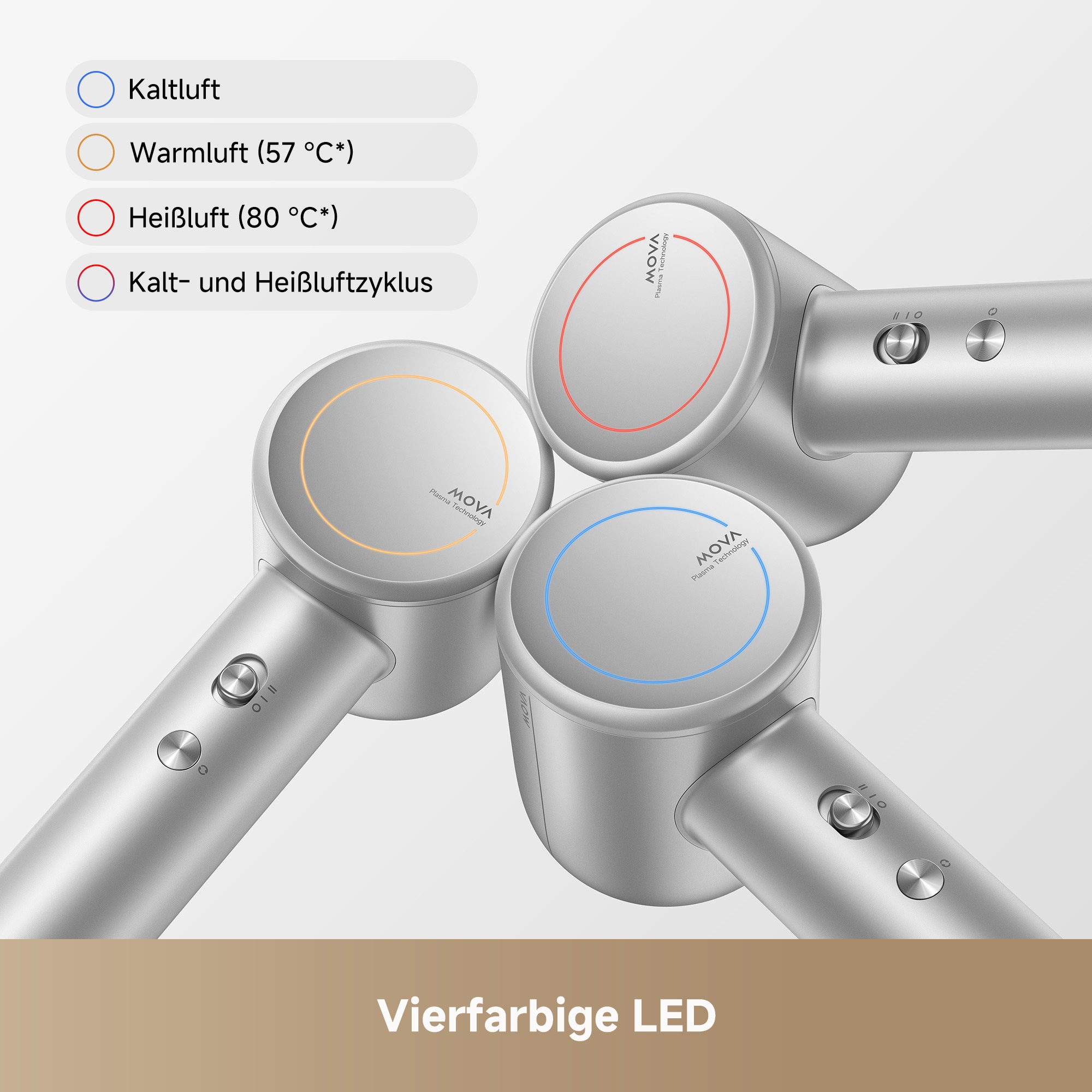 Mova Haartrockner »Shine 10« 1.800 W 1 Aufsätze