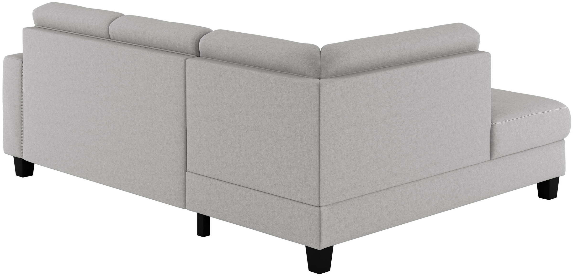 Places of Style Ecksofa »Varese«, Kreuznaht in beige