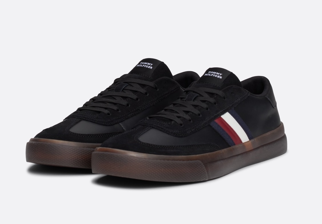 Tommy Hilfiger Sneaker »TH CUPSET TERRACE«, Freizeitschuh, Halbschuh, Schnürschuh mit seitlichen Streifen