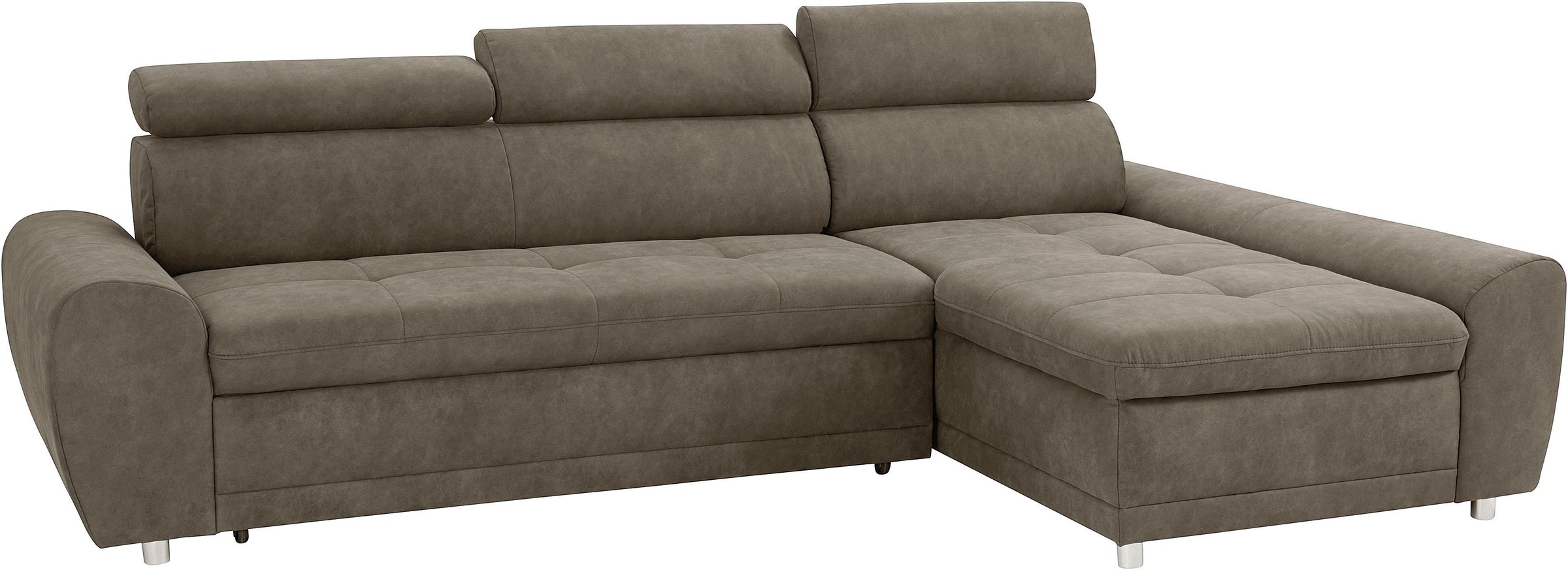 sit&more Ecksofa »Riva L-Form«, inklusive Kopteilverstellung, wahlweise mit Bettfunktion