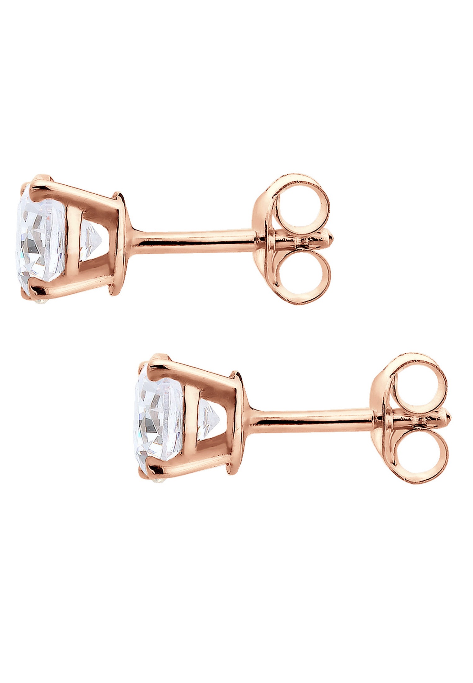 Elli Paar Ohrstecker »Ohrringe Basic Kristalle 925 Silber vergoldet«