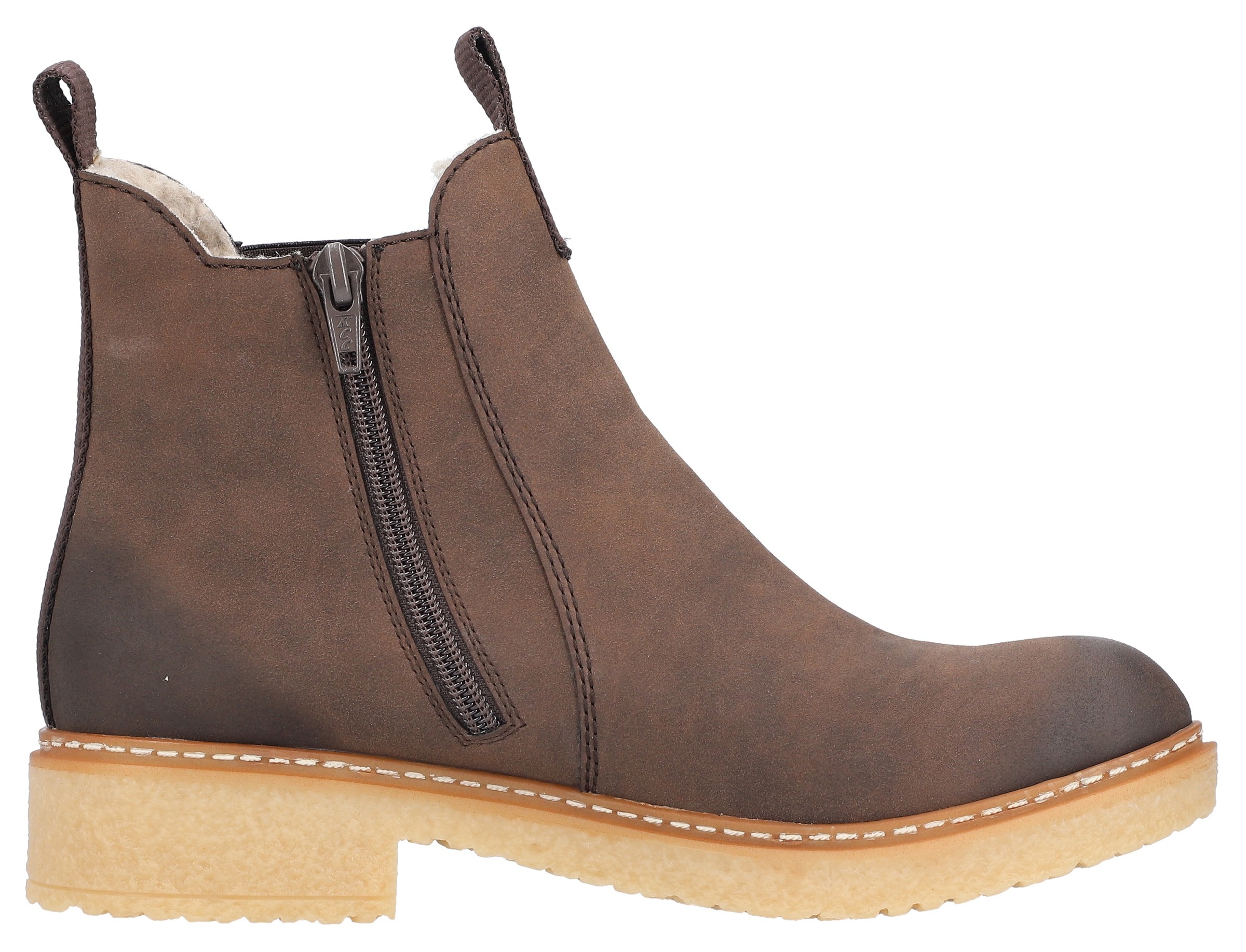 Rieker Winterstiefelette, Chelseaboots, Used-Look, mit Innenreißverschluss und Stretcheinsatz