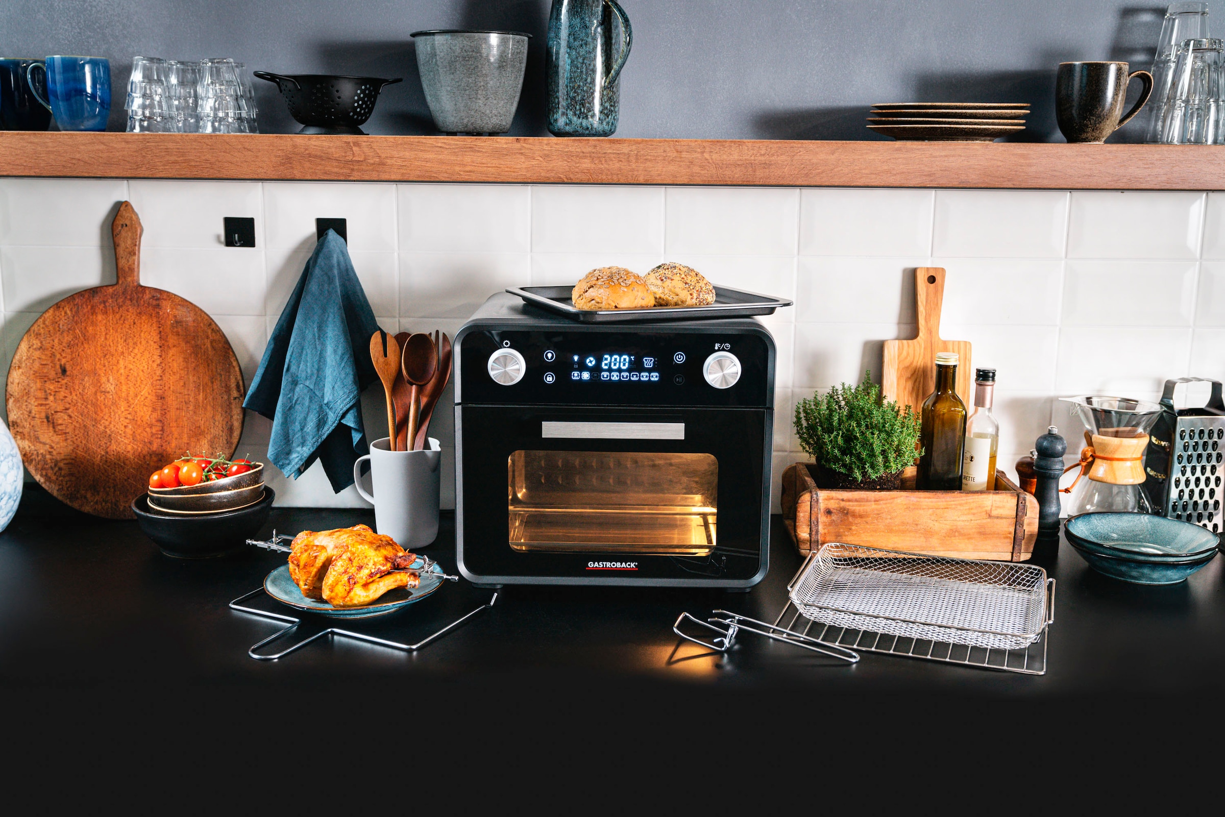 Gastroback Minibackofen »DESIGN OFEN AIR FRY & PIZZA 42815«