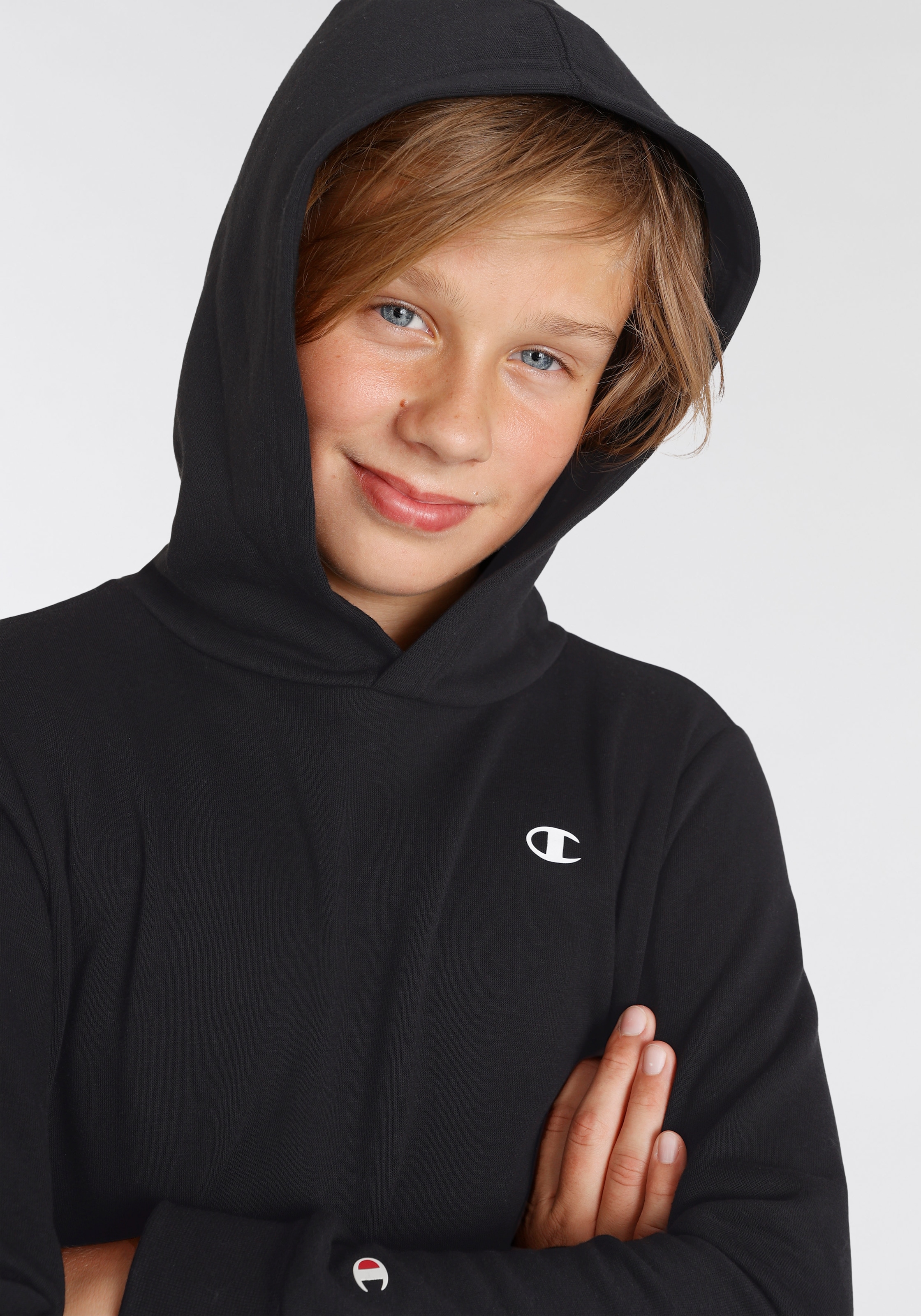 Champion Sweatshirt »Basic bei Hooded für - ♕ Kinder« Sweatshirt