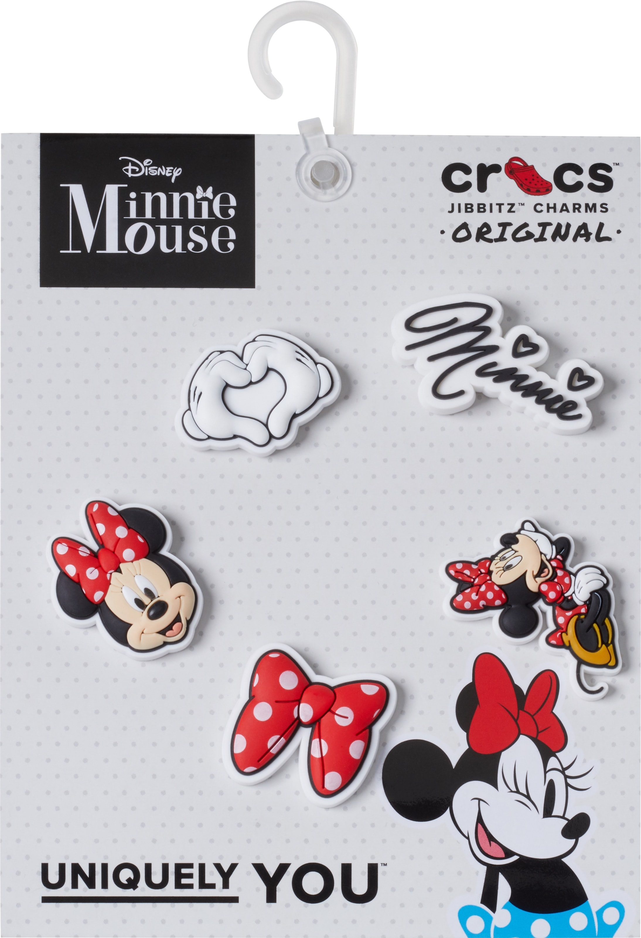 Crocs Schuhanstecker »Jibbitz™ Minnie Dress«, (Set, 5 tlg., Kein Spielzeug. Nicht für Kinder unter 3 Jahren geeignet), Charm, Anstecker für Crocs Schuhe