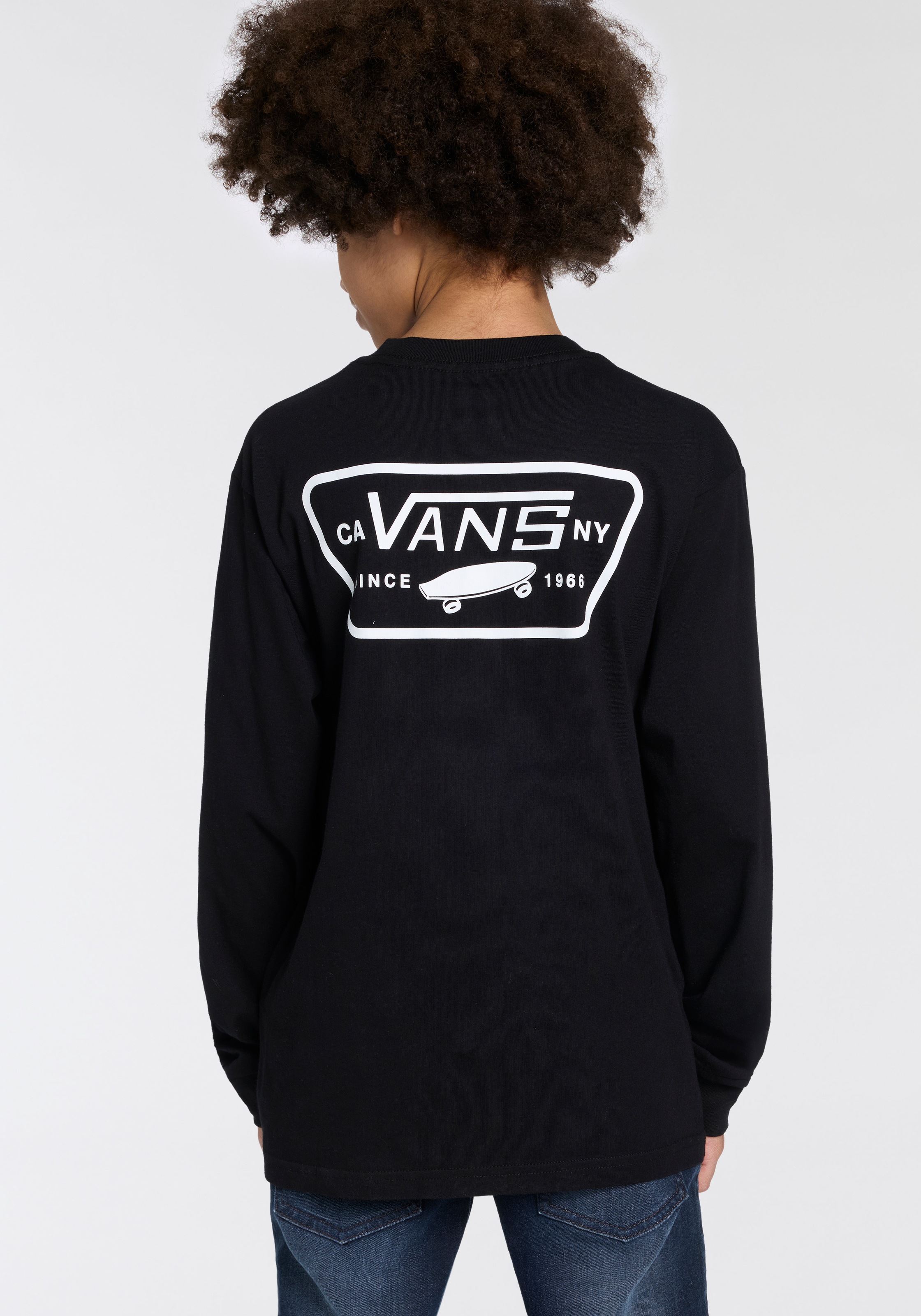 Vans T-Shirt »FULLPATCHBACKLS« für Kids konzipiert, Langarm-Design, aus Baumwolle