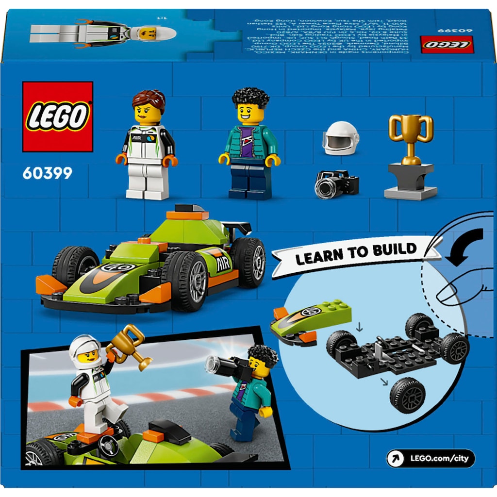 LEGO® Konstruktionsspielsteine »Rennwagen (60399), LEGO City«, (56 St.)