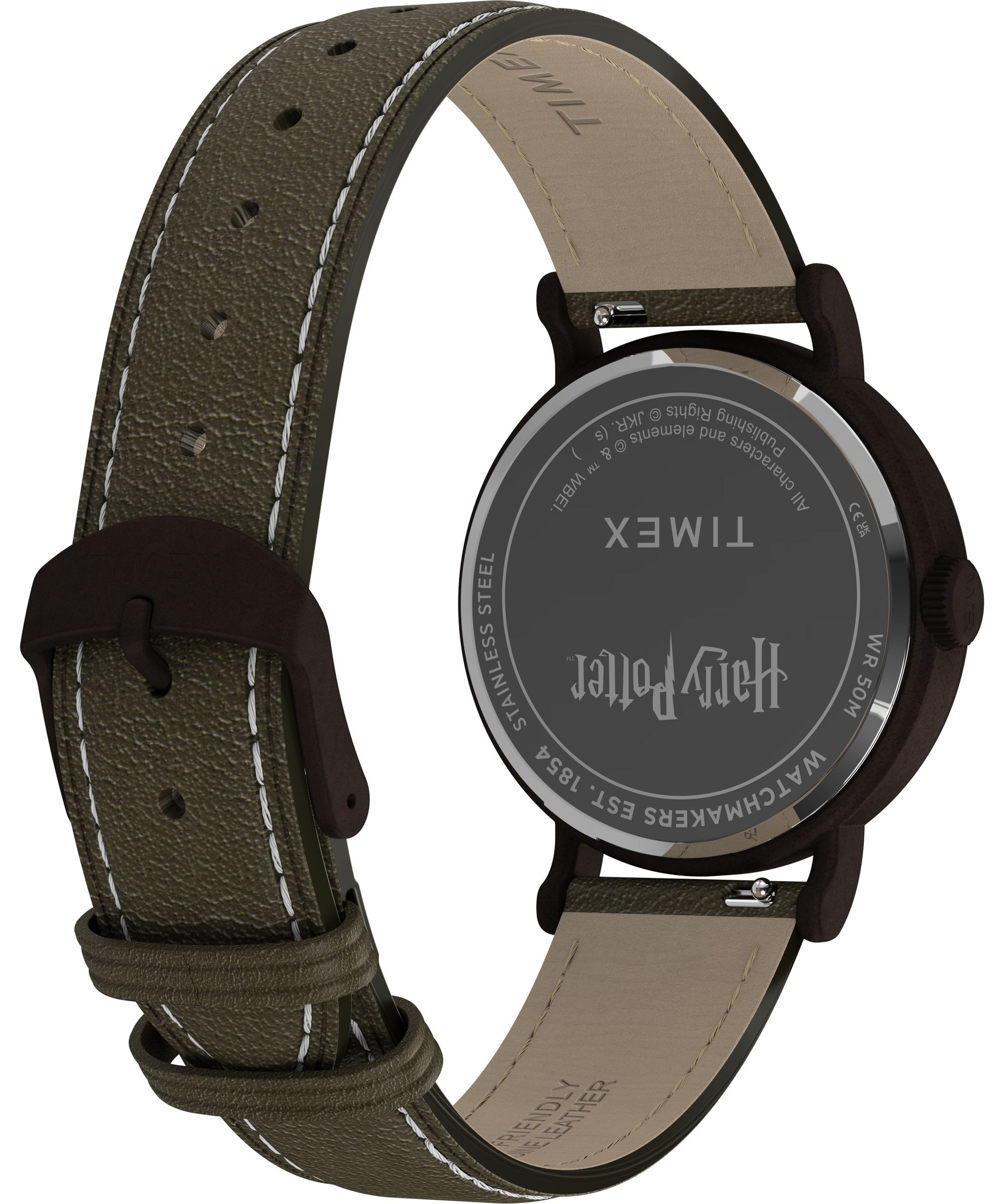 Timex Quarzuhr »Timex x Harry Potter Weekender Sorting Hat« Armbanduhr, Damenuhr, Herrenuhr, Lederarmband, analog, Beleuchtung