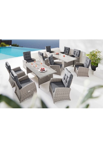 KONIFERA Garten-Essgruppe »Monaco«, (Set, 31 tlg.), inklusive Tisch, 10 Stühlen und... kaufen