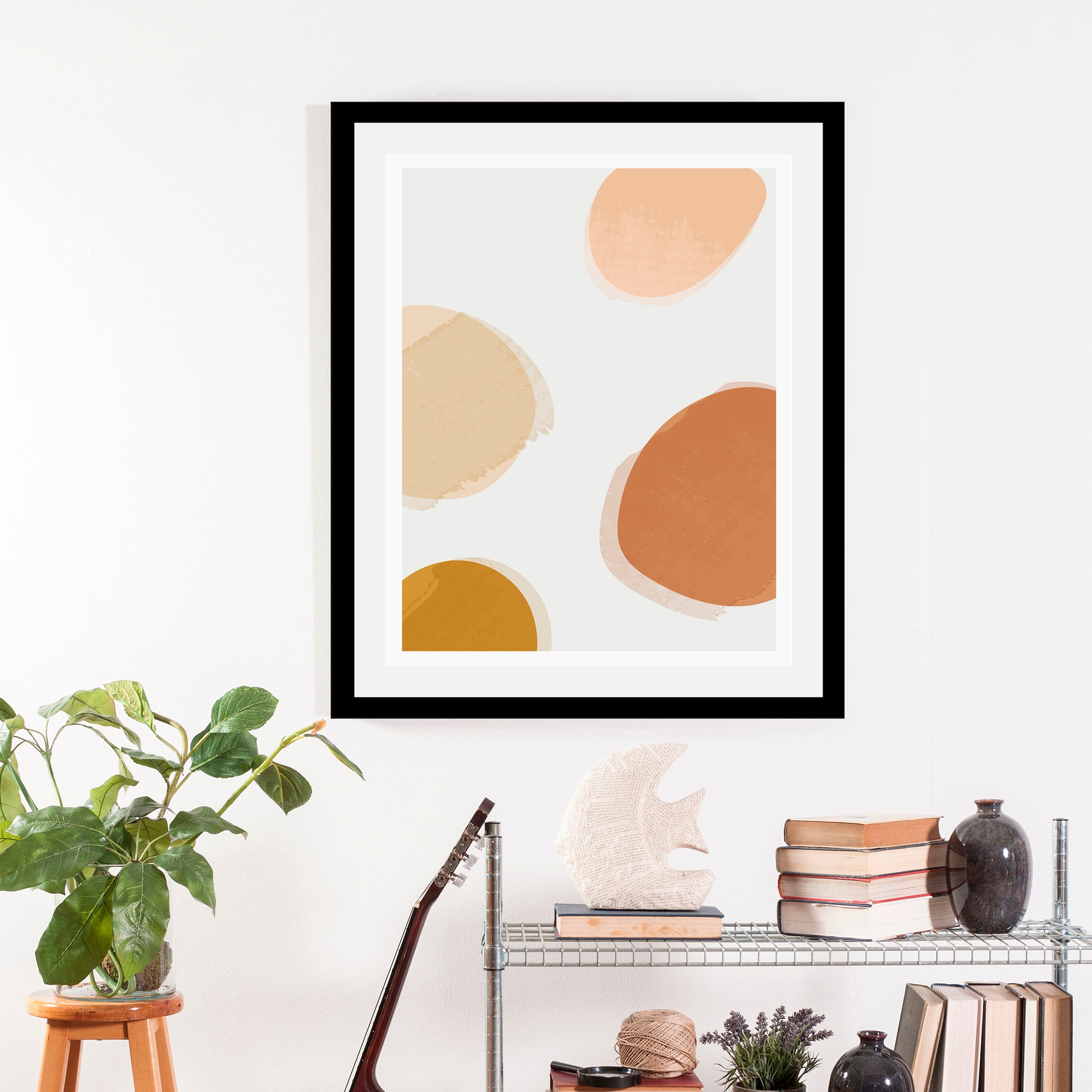 queence Bild »Dots«, Abstrakt-Figuren-Kunst-Modern, (1 St.), gerahmt