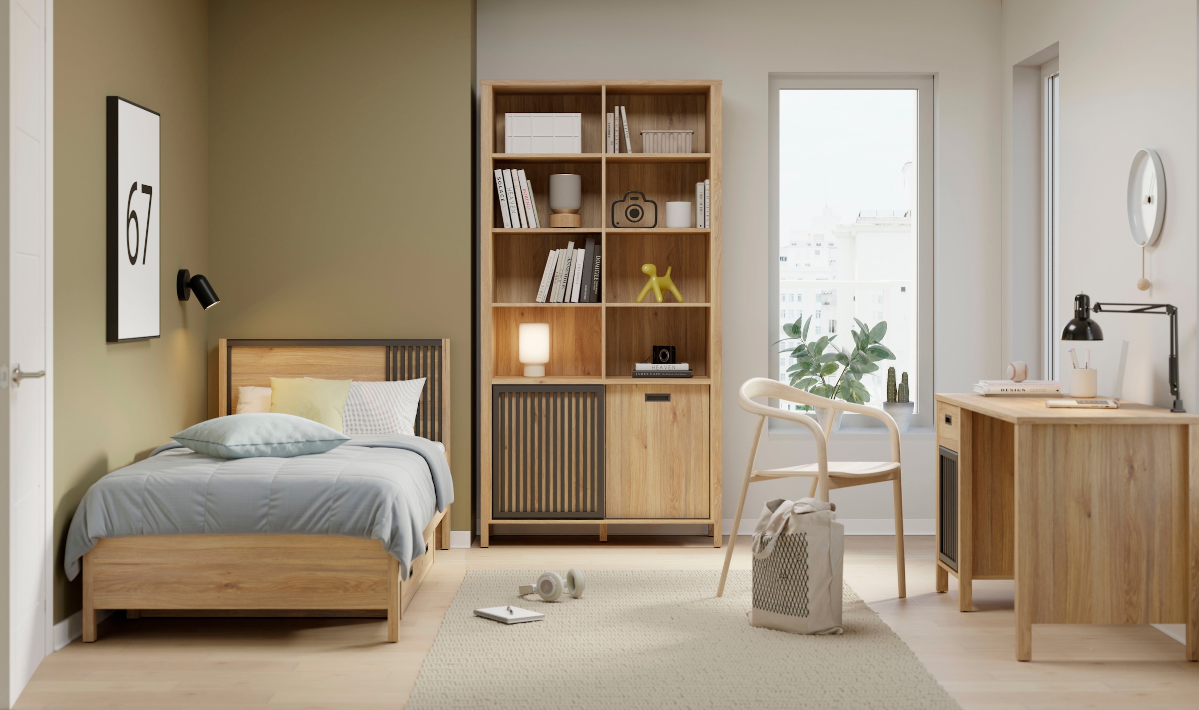 FORTE Bettgestell »Jytana« B/H/T 97,9/89,7/206,9 cm Liegefläche 90x200 cm