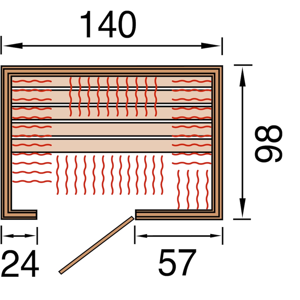 weka Infrarotkabine »Ranua 2«, für bis zu 2 Personen