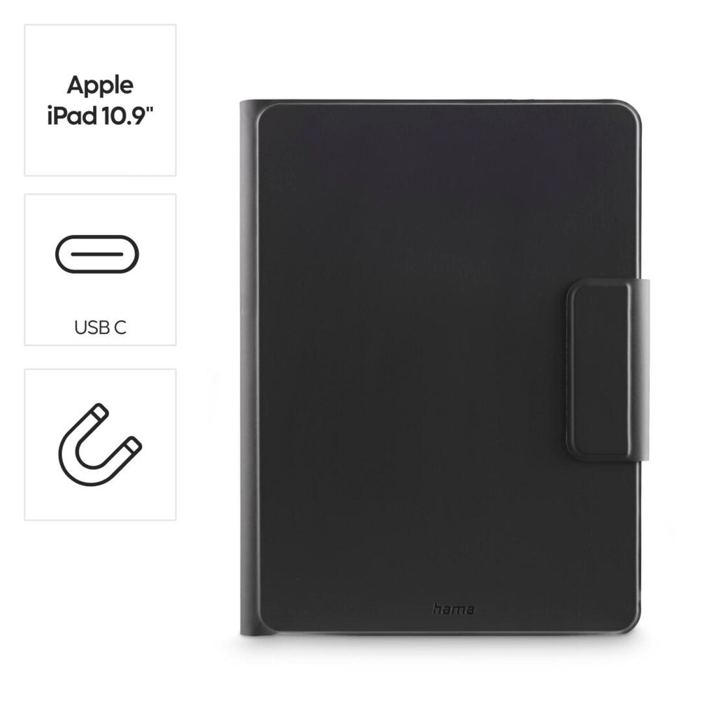 Hama Tablet-Hülle »Tablet Case "Premium" mit Tastatur, Apple iPad 10.9" (10. Gen. 2022)«