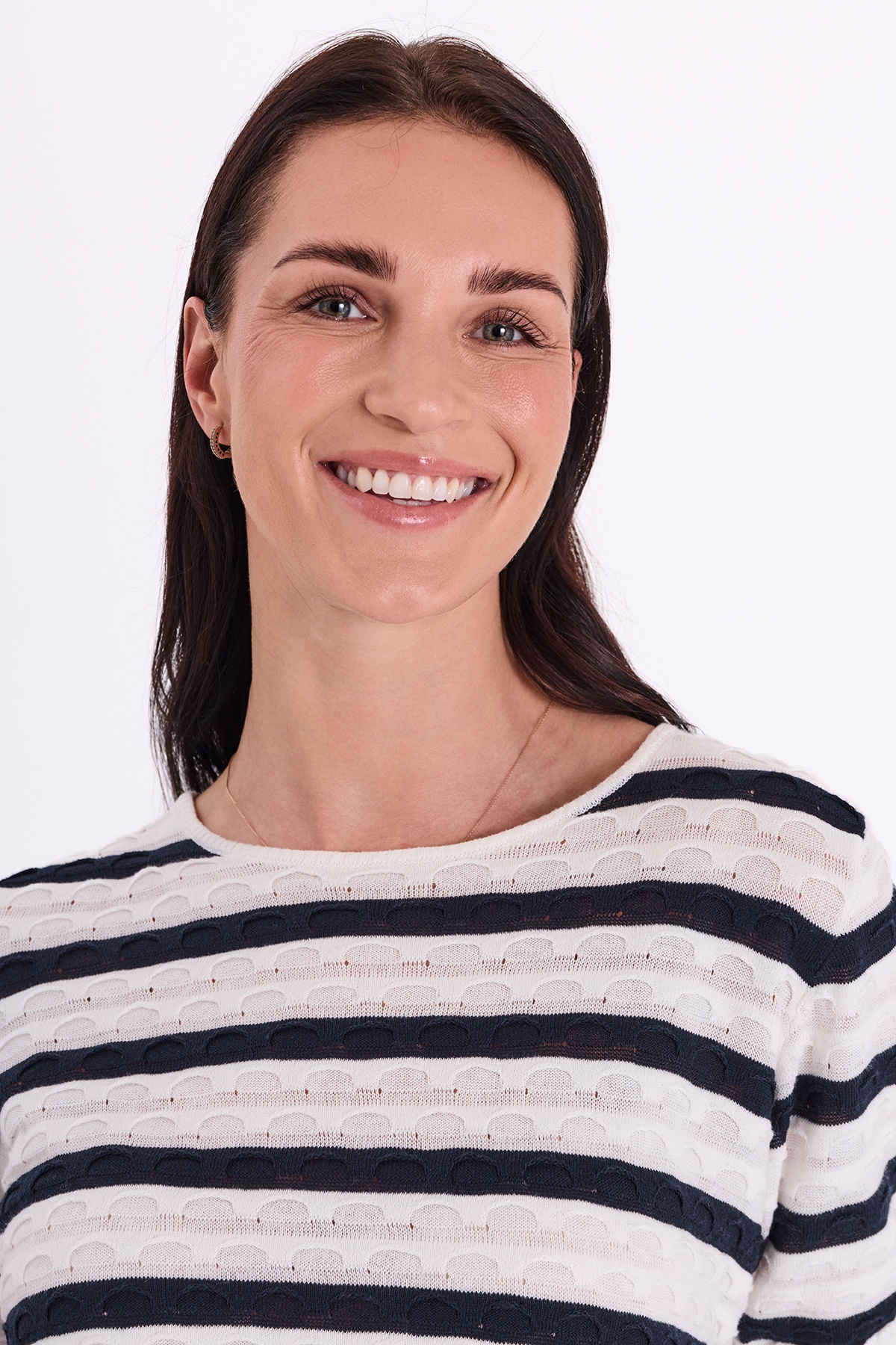 FREEQUENT Strickpullover »FQDODO-PULLOVER« bequeme Passform, gestreifte Optik