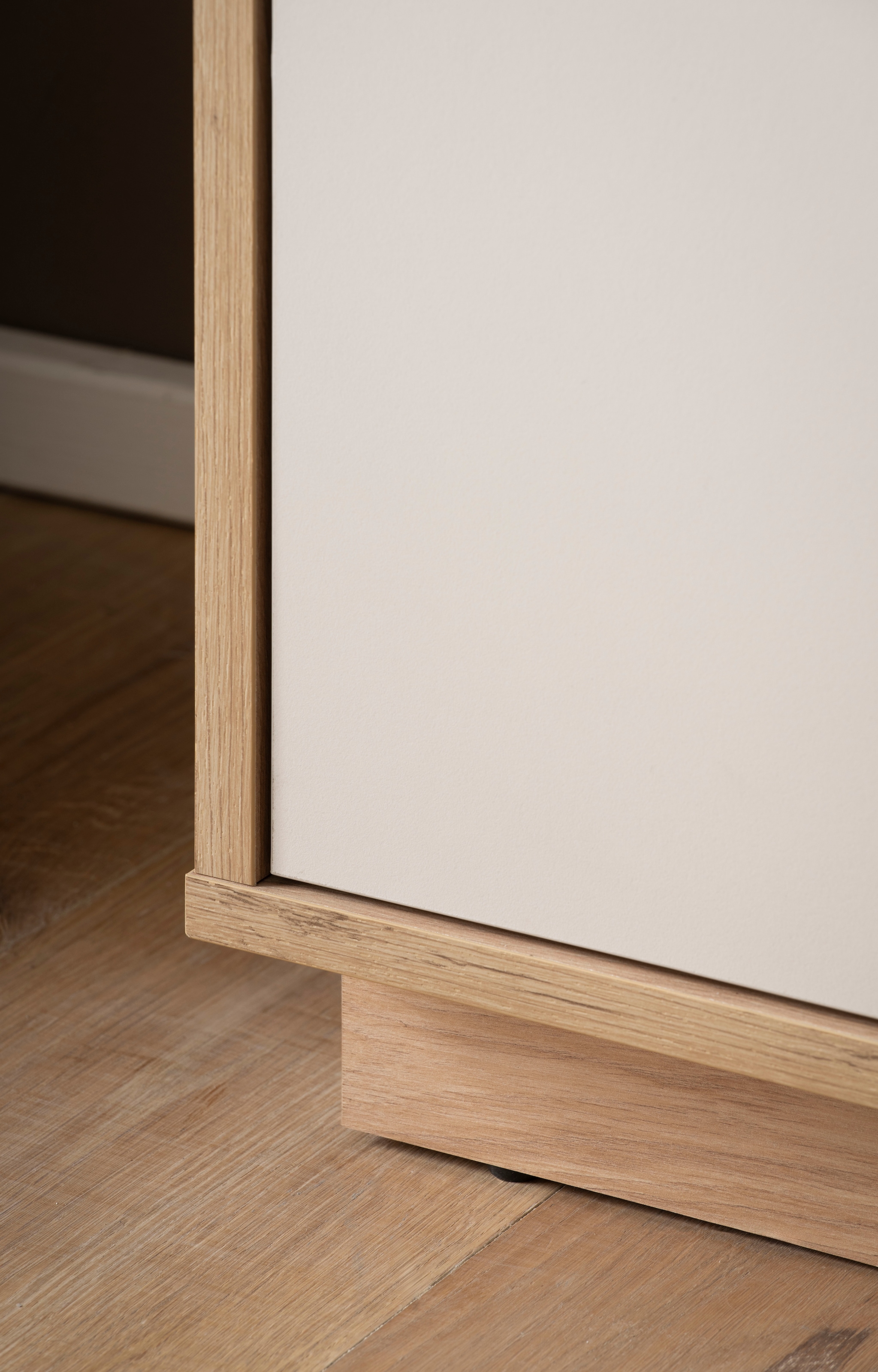 Home affaire Buffet »Sonora, moderner Hochschrank, Buffetschrank in Kaschmir, Regal« filigrane Rahmenoptik, ausreichend Stauraum, vielseitig einsetzbar