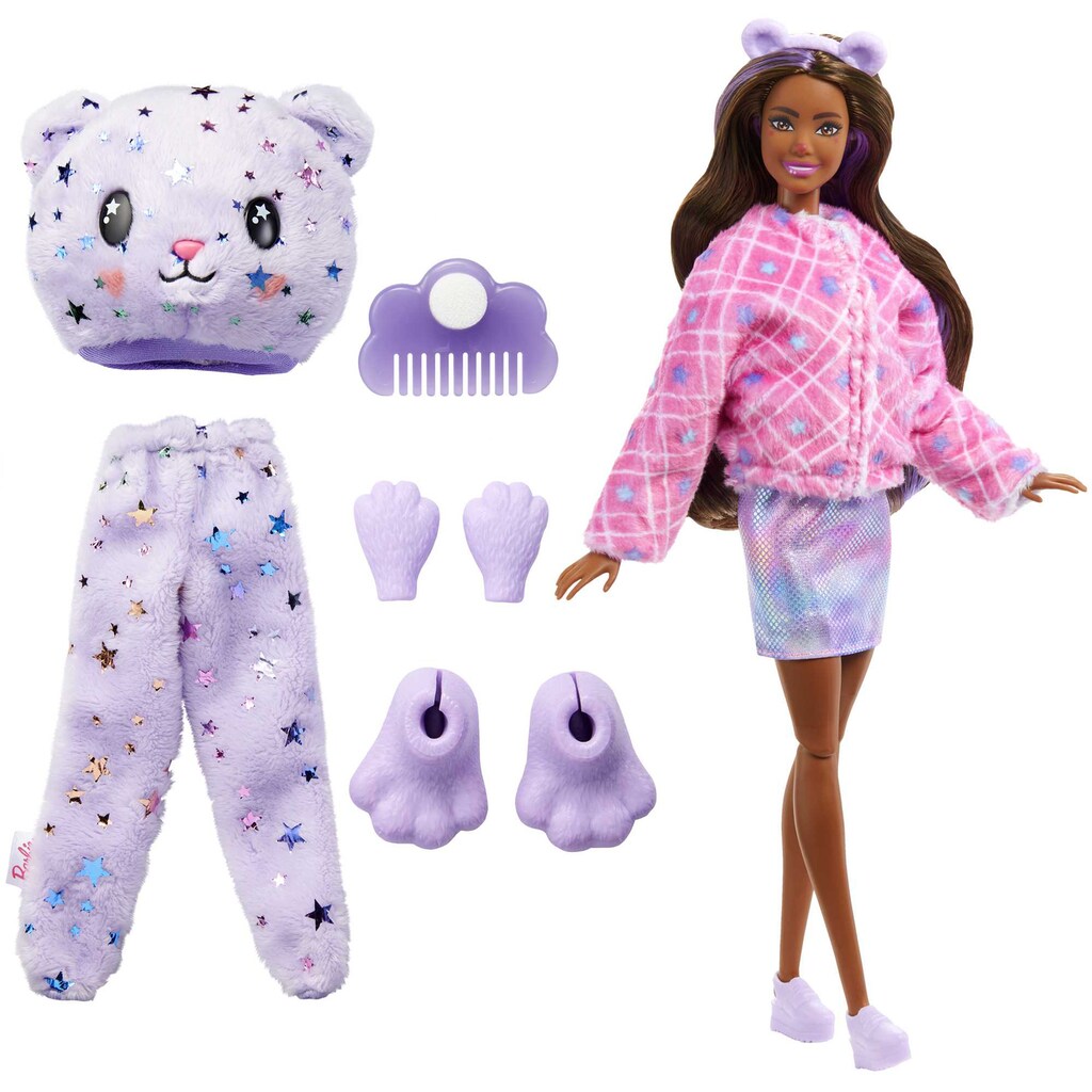 Barbie Anziehpuppe »Cutie Reveal«, mit Teddy-Plüschkostüm und 10 Überraschungen