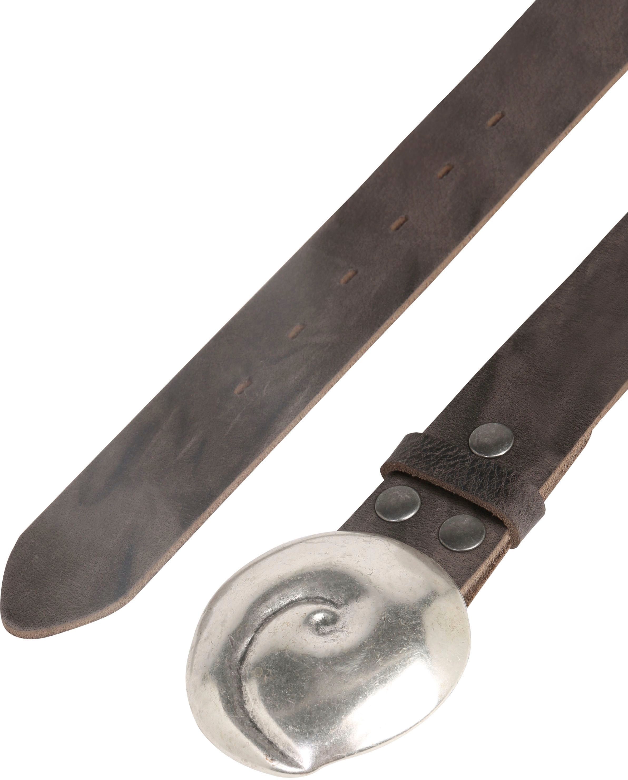 Rettungsring Gürtel Ledergürtel mit Koppelschließe im Muscheldesign