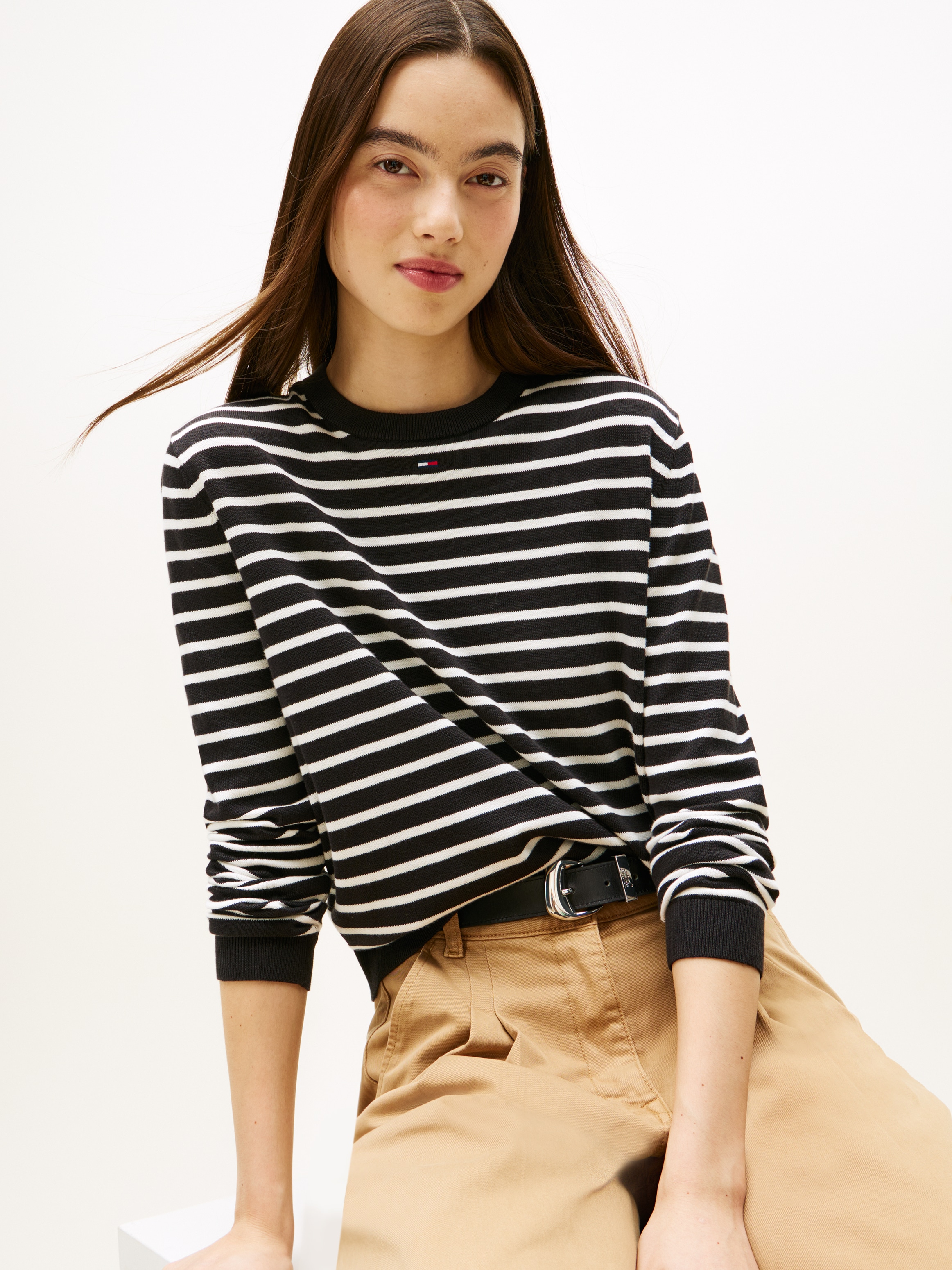 Tommy Jeans Strickpullover »TJW ESSENTIAL CREW SWEATER EXT«