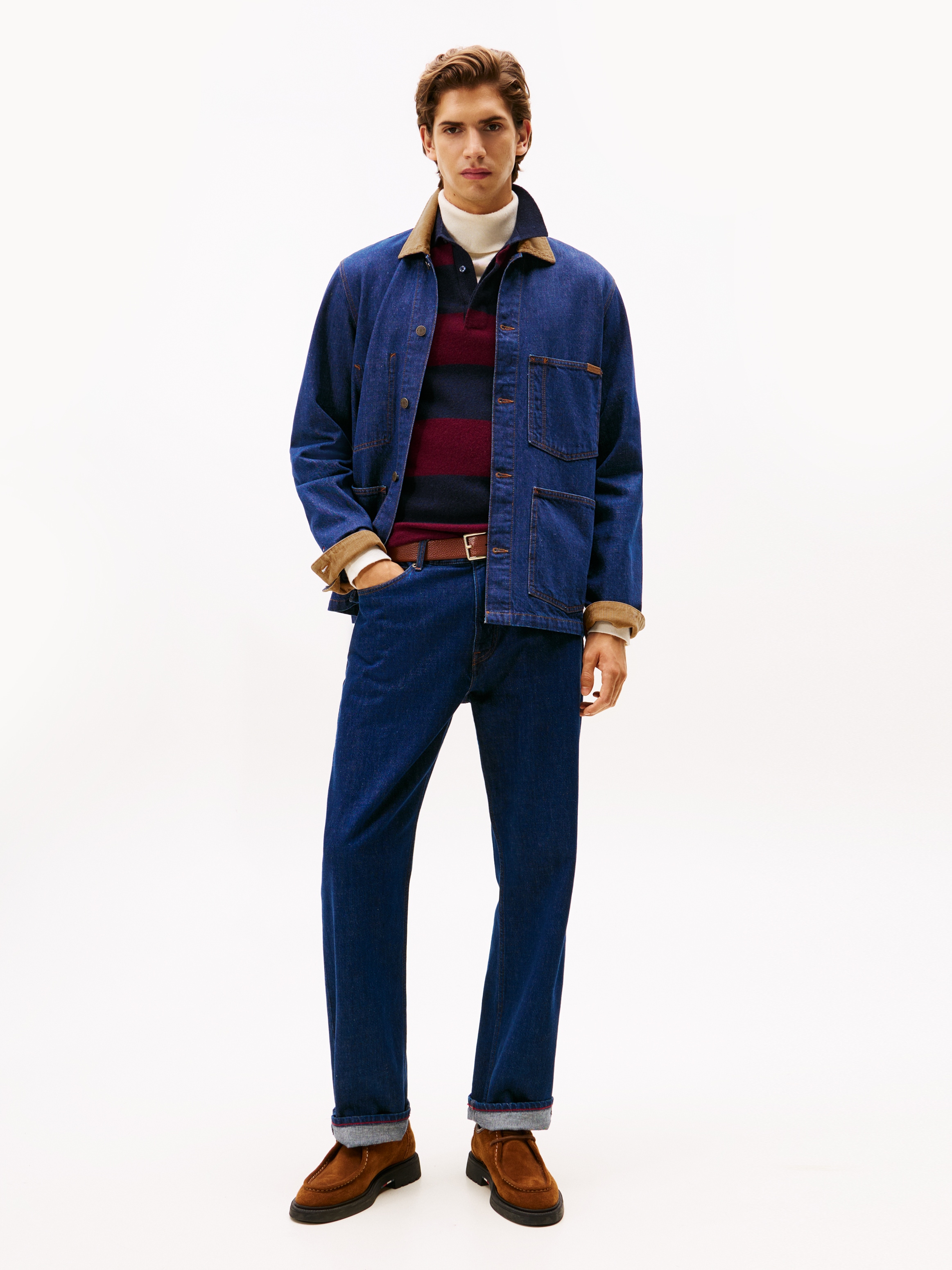 Tommy Hilfiger Jeansjacke »CHORE JACKET«, mit Cord-Kragen, regular fit