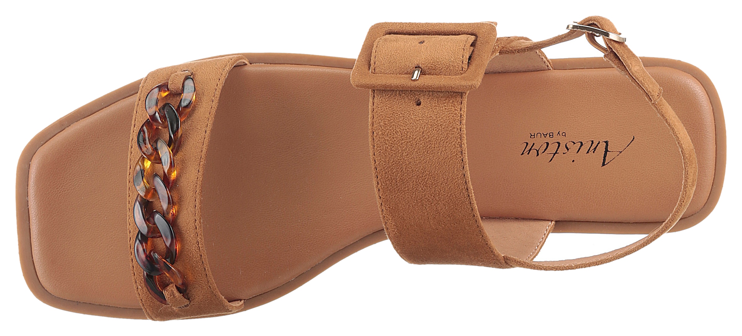 Aniston SHOES Riemchensandale, Sommerschuh, Sandalette, Zierkette - NEUE KOLLEKTION