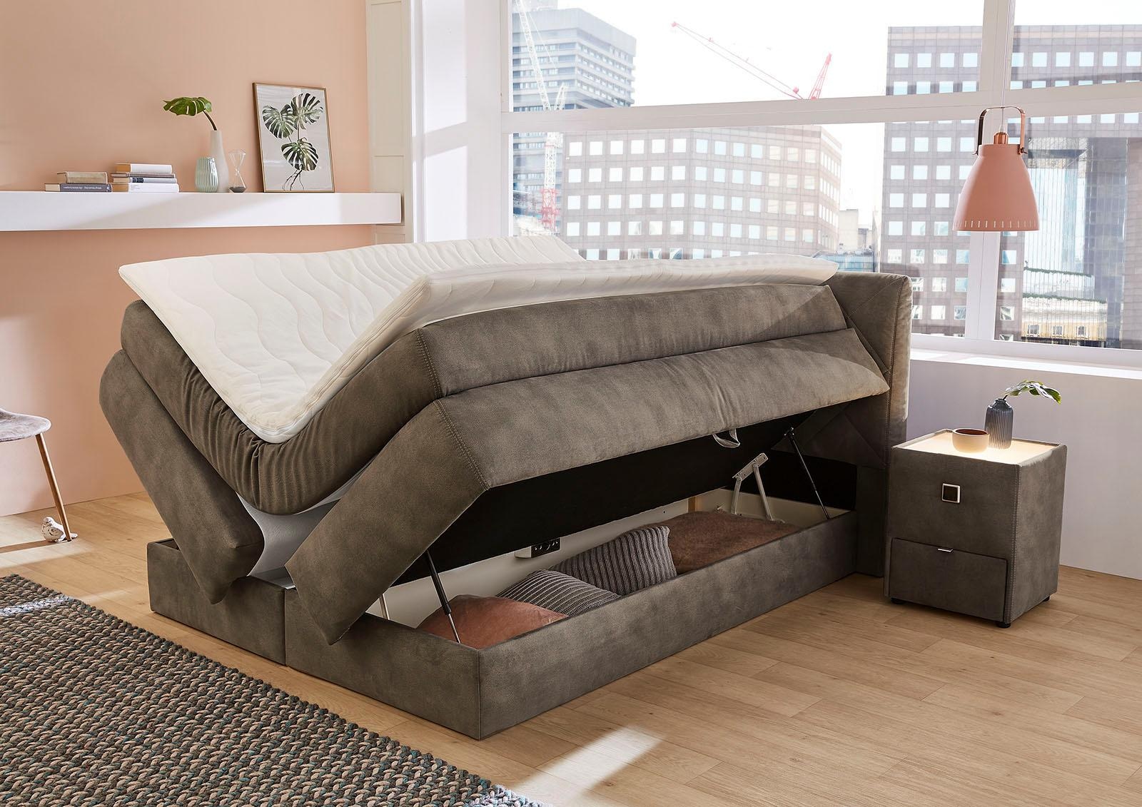Jockenhöfer Gruppe Boxspringbett »Annika«, mit Bettkasten und Kaltschaum-Topper