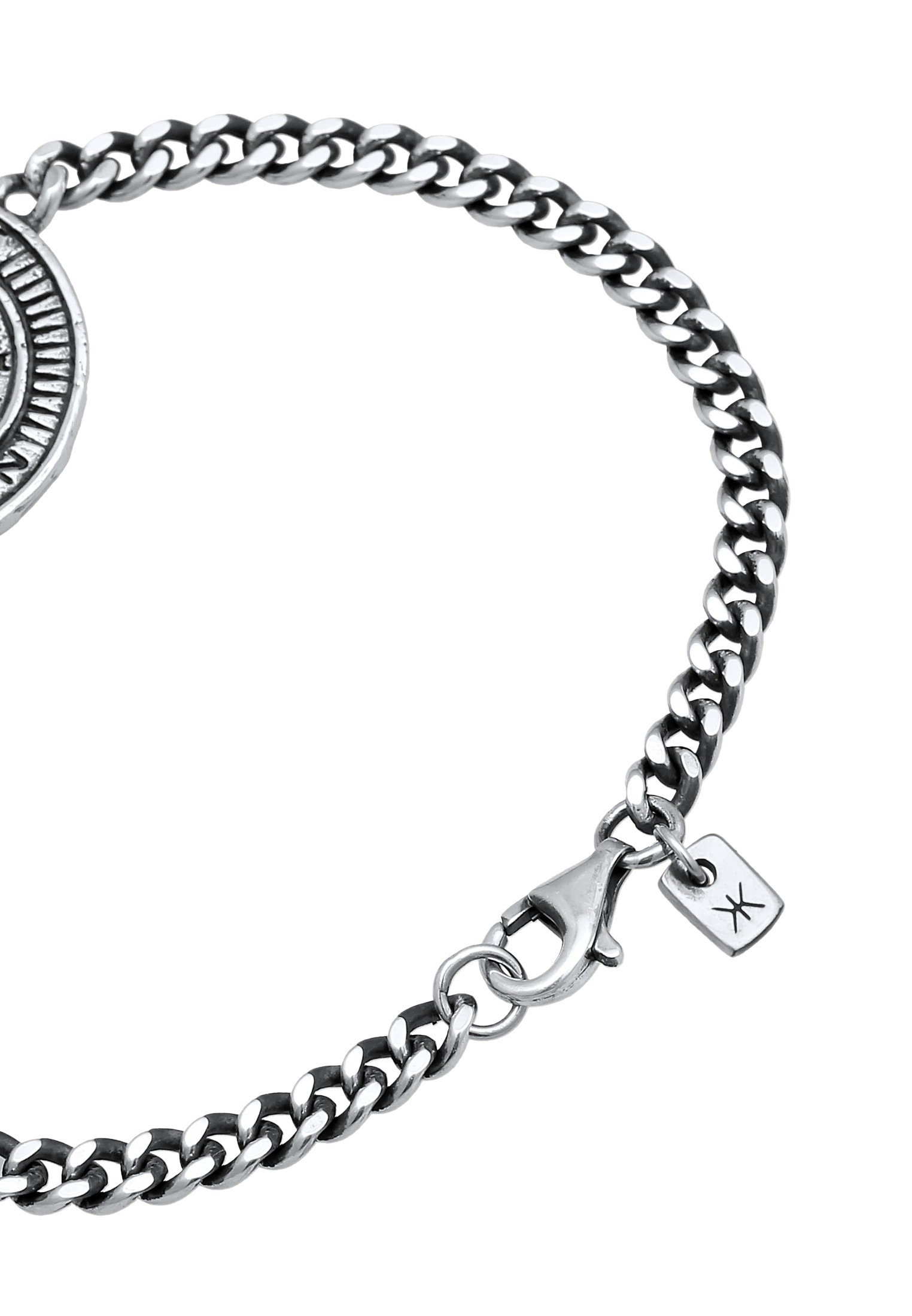 Kuzzoi Armkette »Armband Kompass Maritim Maskulin Massiv 925 Silber«