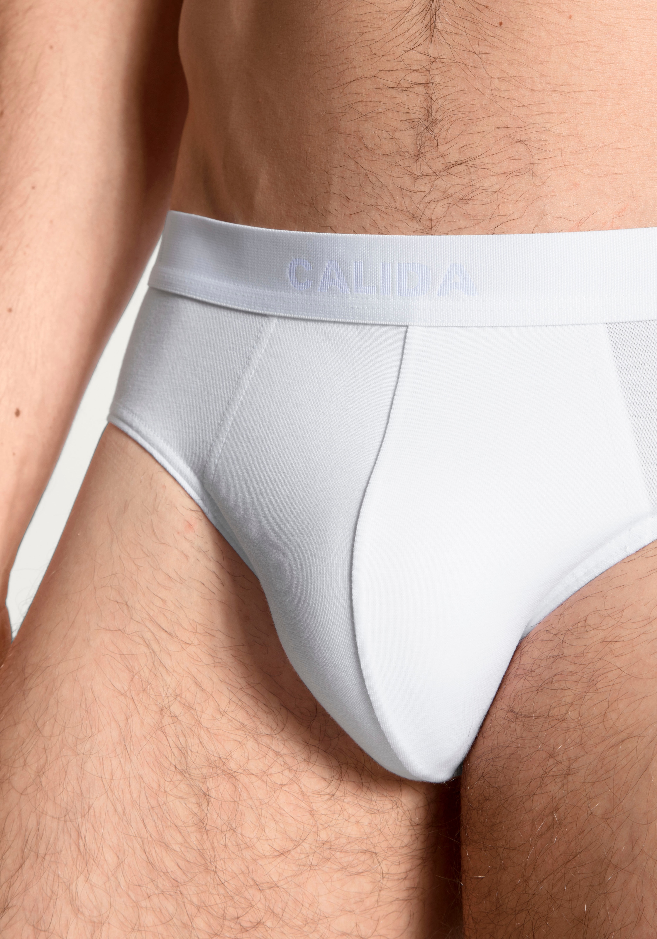 CALIDA Slip »Natural Benefit«, (3er Pack), Single Jersey-Qualität, elastisch, Multipack, ohne Eingriff