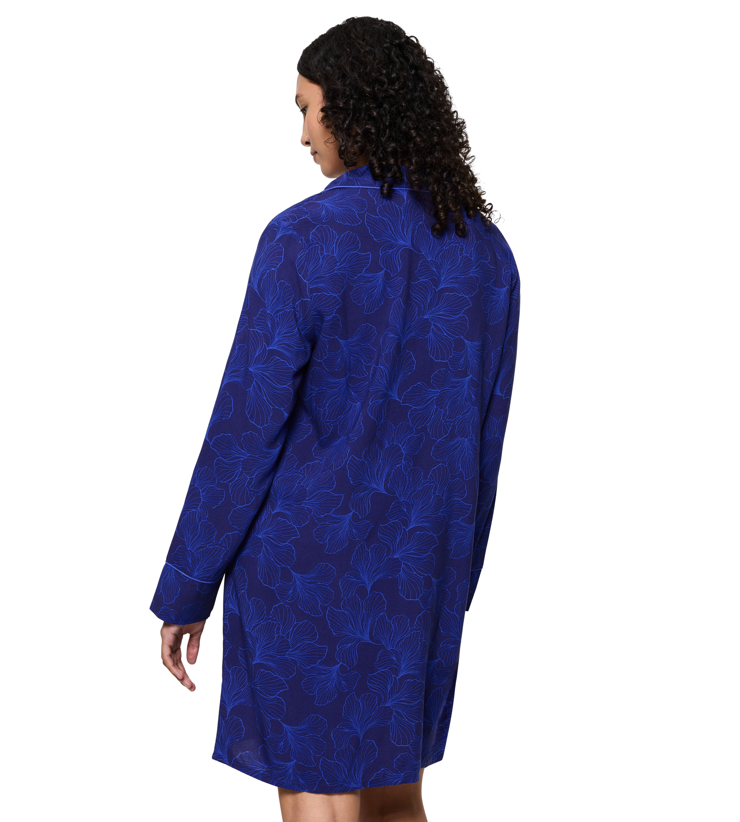 Triumph Nachthemd »Boyfriend Fit NDW« mit durchgehender Knopfleiste, lange Ärmel, Kragen, legere Passform