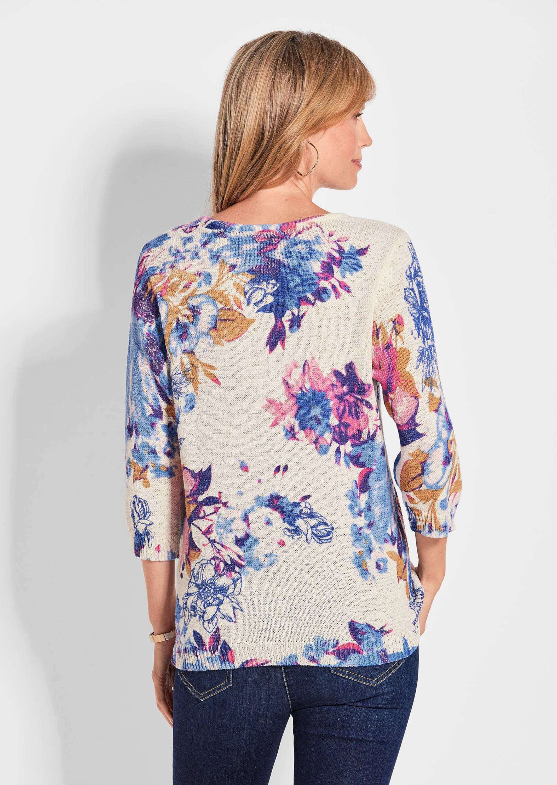 GOLDNER 2-in-1-Pullover »Kurzgröße Femininer Druckpullover«