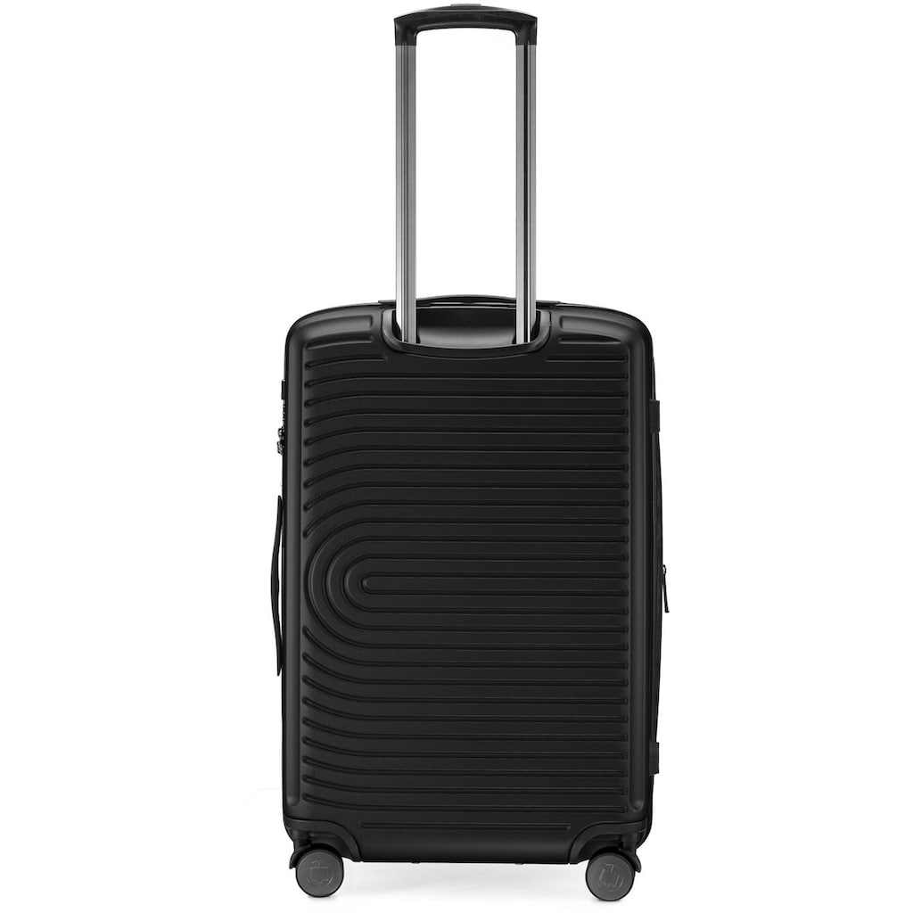 Hauptstadtkoffer Hartschalen-Trolley »Mitte, schwarz, 68 cm«, 4 Rollen, Hartschalen-Koffer Reisegepäck TSA Schloss Volumenerweiterung