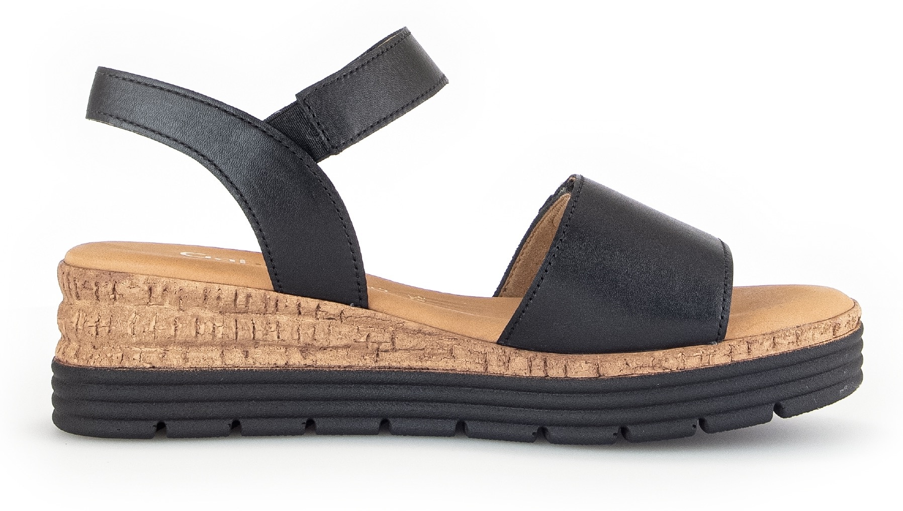 Gabor Sandalette »GENUA«, Keilabsatz, Sommerschuh, Sandale mit Klettverschlüssen, Weite G