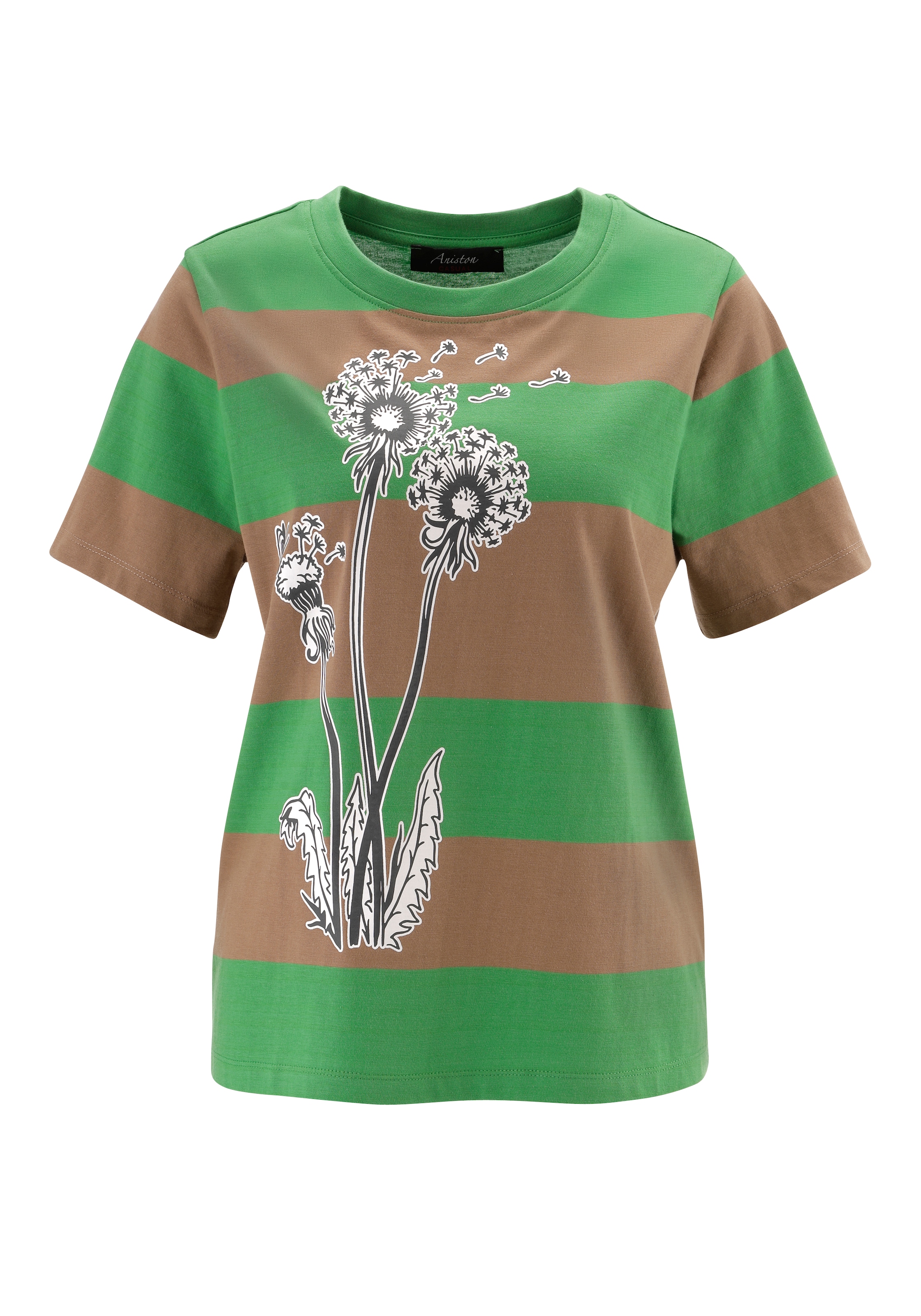 Aniston CASUAL T-Shirt mit großflächiger "Puste"-Blume bedruckt - NEUE KOLLEKTION