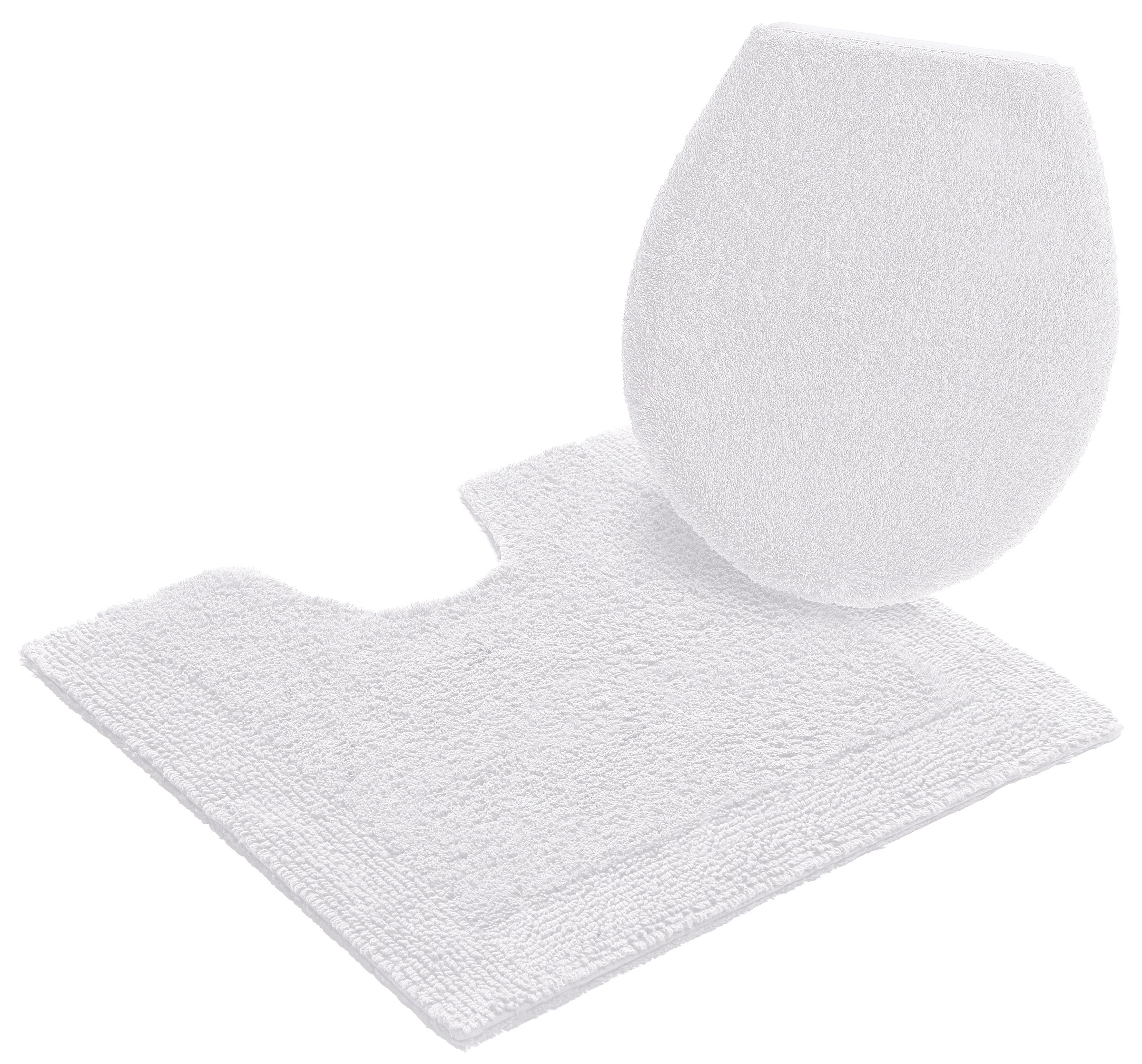 my home Badematte »Kapra, Badvorleger, Badezimmer Teppich«, beidseitig nutzbar-fußbodenheizungsgeeignet-strapazierfähig, mit Bordüre, Badteppich, Badematte, Baumwolle