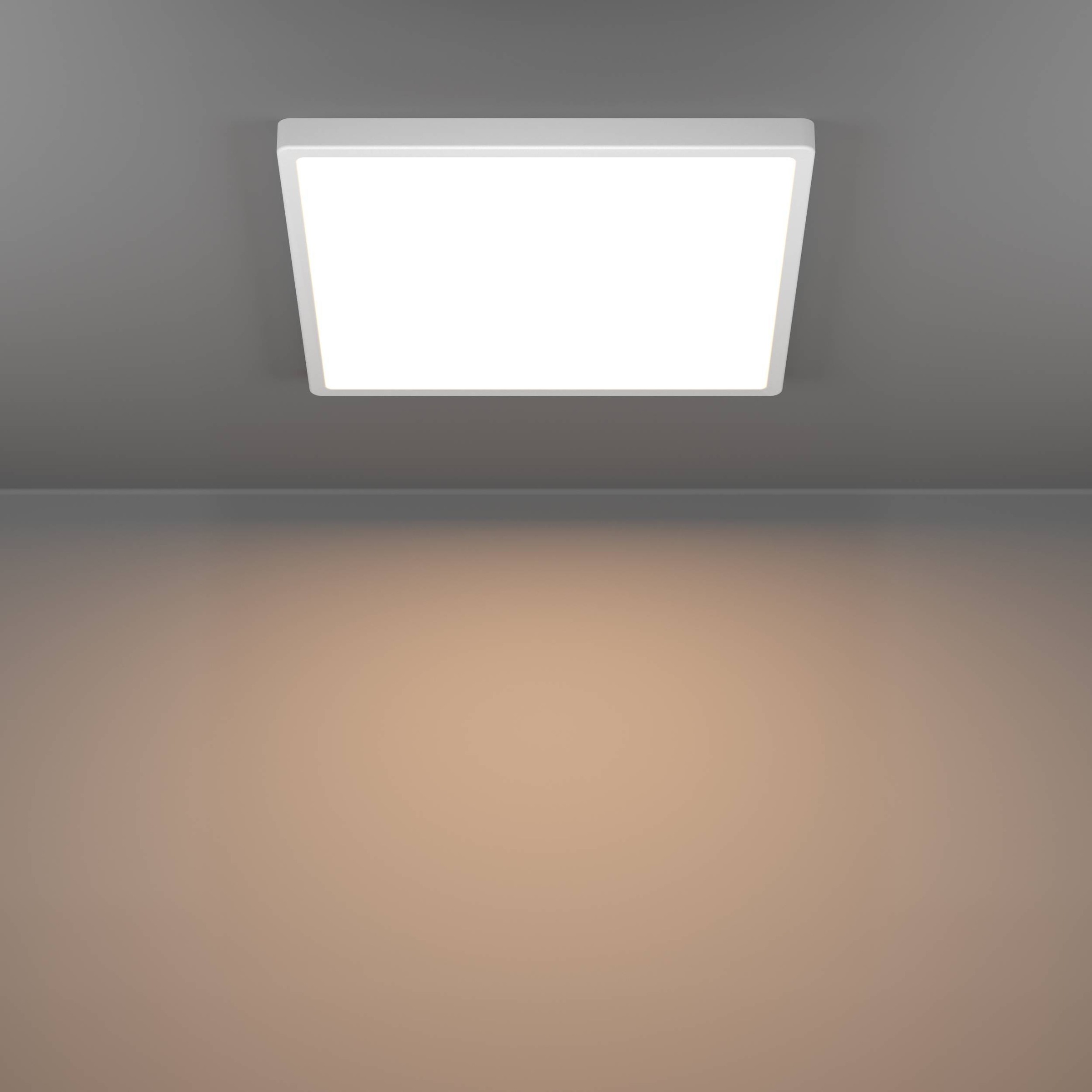 EGLO Aufbauleuchte »Fueva 6 Deckenleuchte, Aufbaulampe, Deckenbeleuchtung, Kunststoff« LED-Modul 1 Stk. Kaltweiß | Neutralweiß | Warmweiß Aufbauleuchte - L39 x B39 x H2,5 cm - weiß - 17,5W inkl.