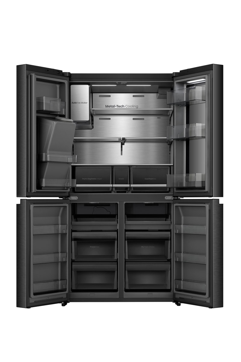 Hisense Multi Door »RQ600P7SKE« 179 cm hoch 91,4 cm breit PureViewDoor - immer sehen was im Kühlschrank ist