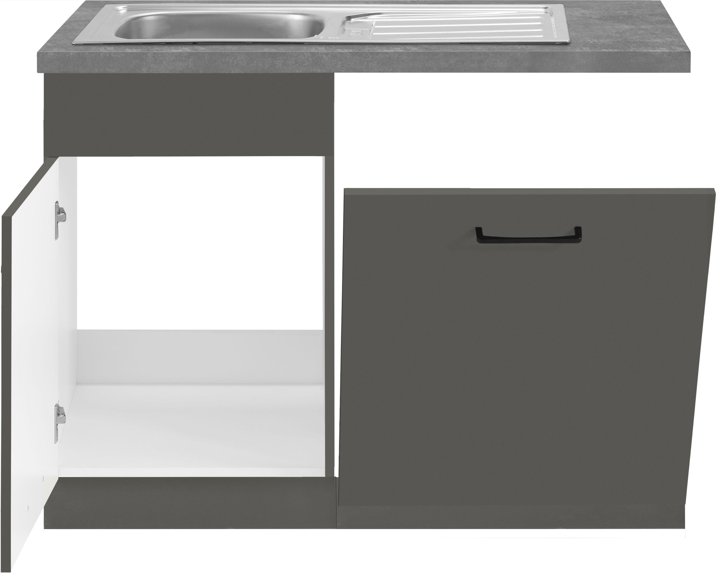 wiho Küchen Spülenschrank »Esbo«, 110 cm breit, inkl. Tür/Sockel für  Geschirrspüler auf Rechnung bestellen | Spülenschränke