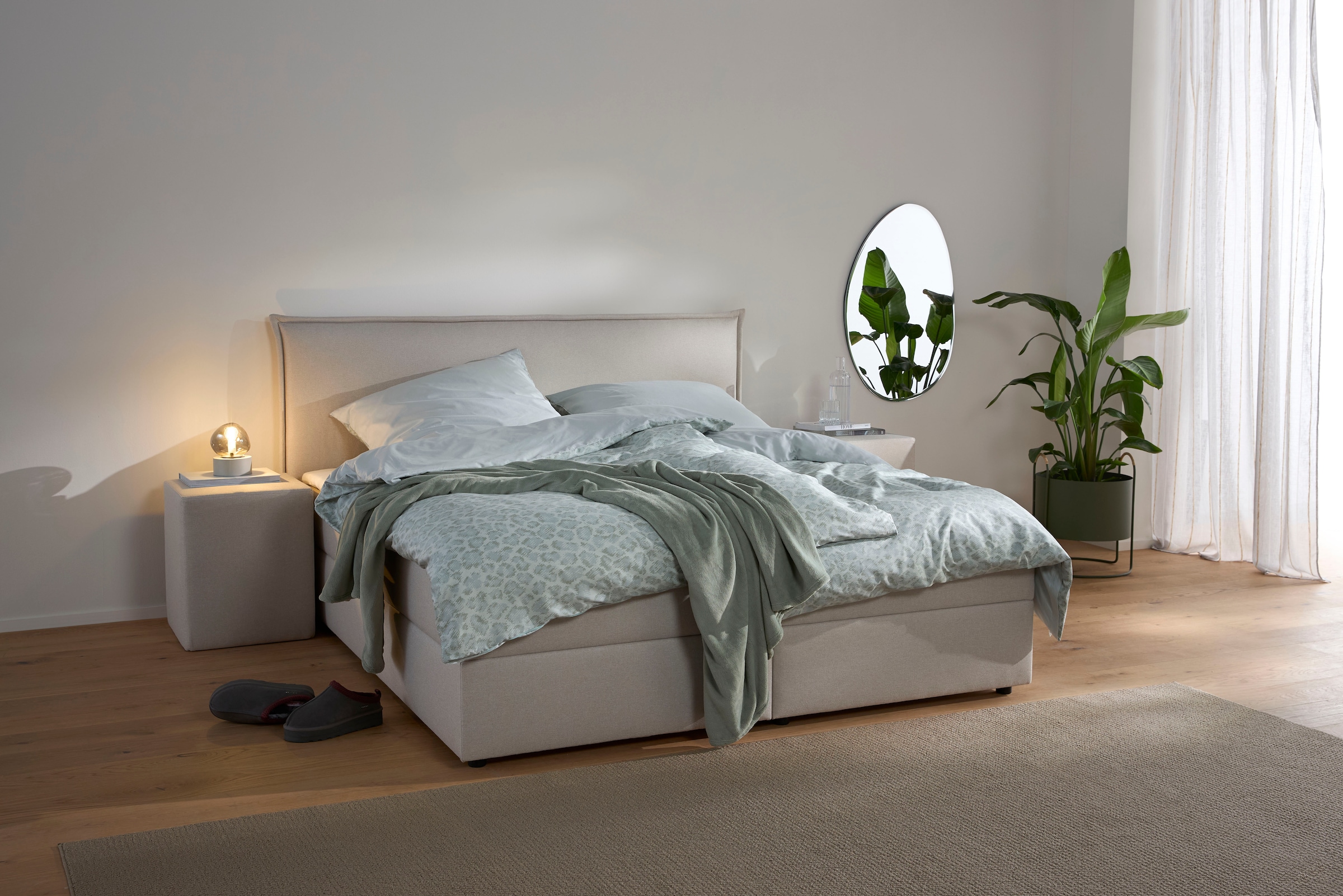 s.Oliver Tischleuchte »ANJELLA, On/Off-Touch Tischleuchte exkl 1x E14 max 10W, warm grey« E14 1 Stk. warmweiß - kaltweiß mit mundgeblasenem Glas Lampenschirm in rauchgrau, 18,5 x Ø14,5cm